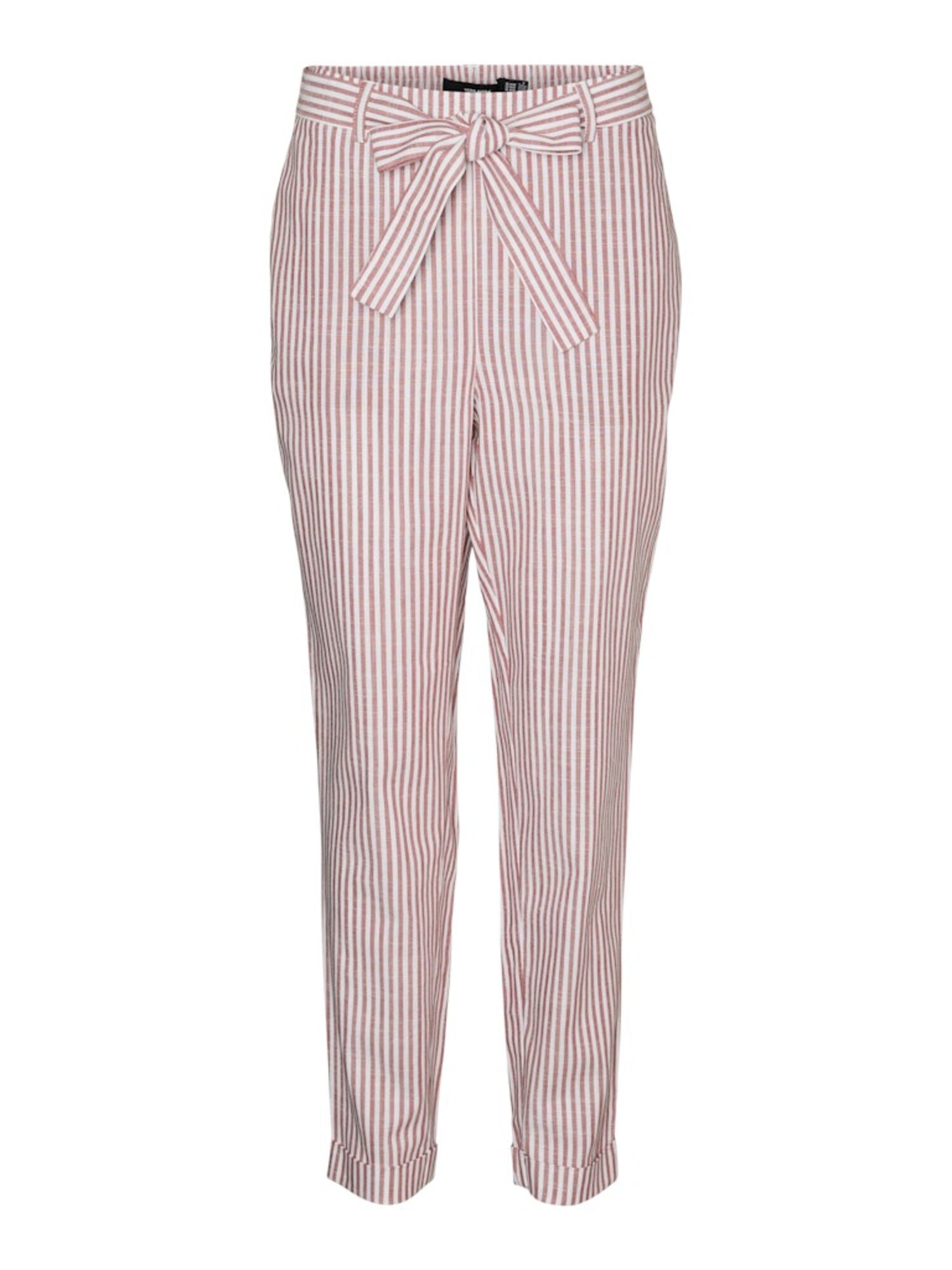 VERO MODA Pantaloni eleganți VMLYA  roșu / alb