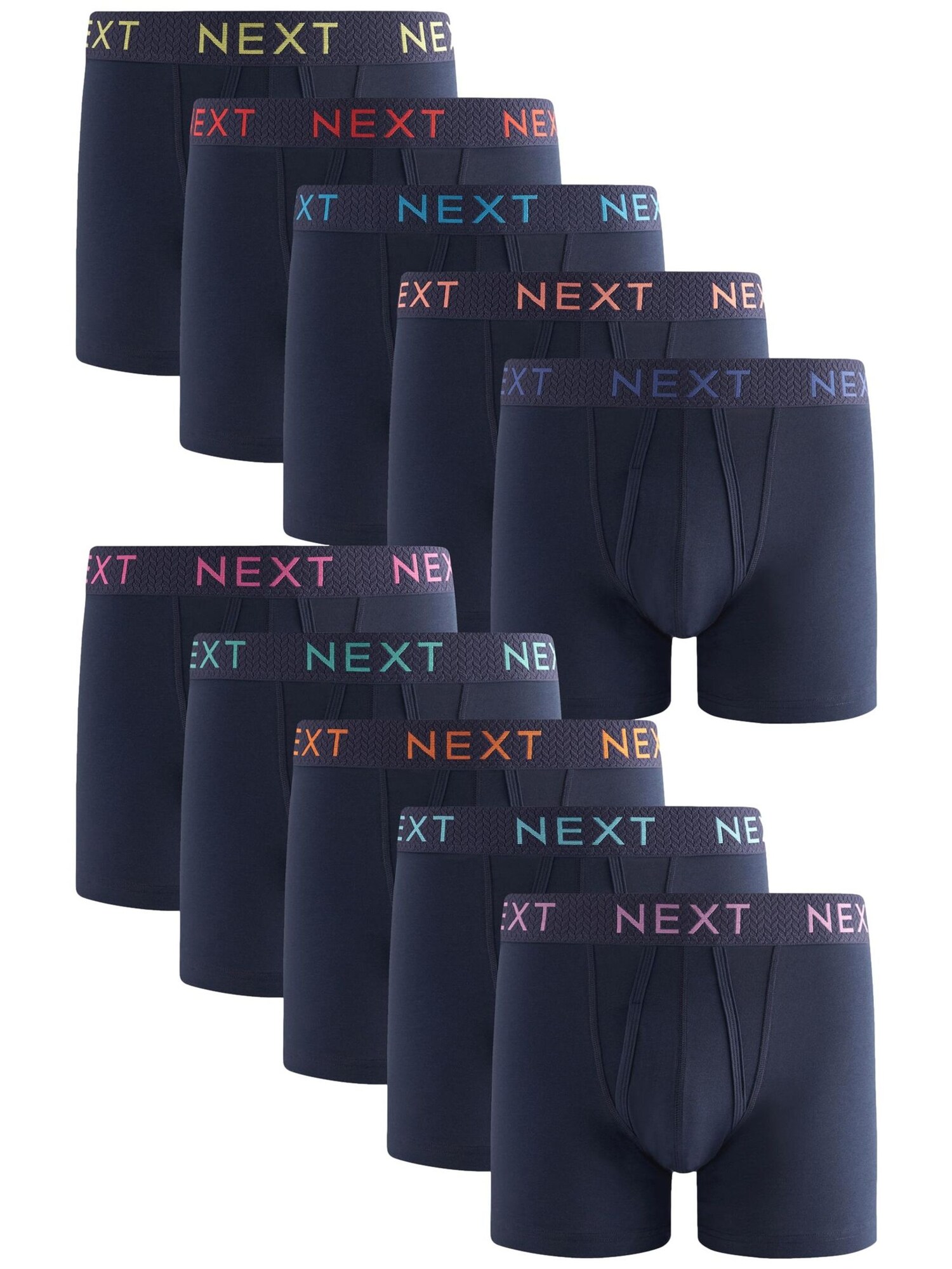 Next Boxeri  bej / bleumarin / albastru deschis / roz