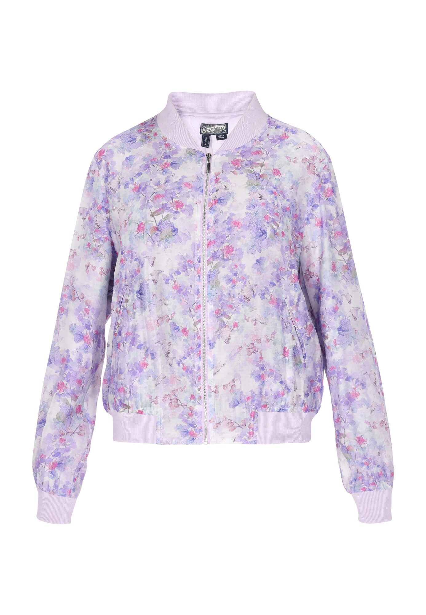 DreiMaster Vintage Geacă de primăvară-toamnă  verde închis / lila / alb murdar