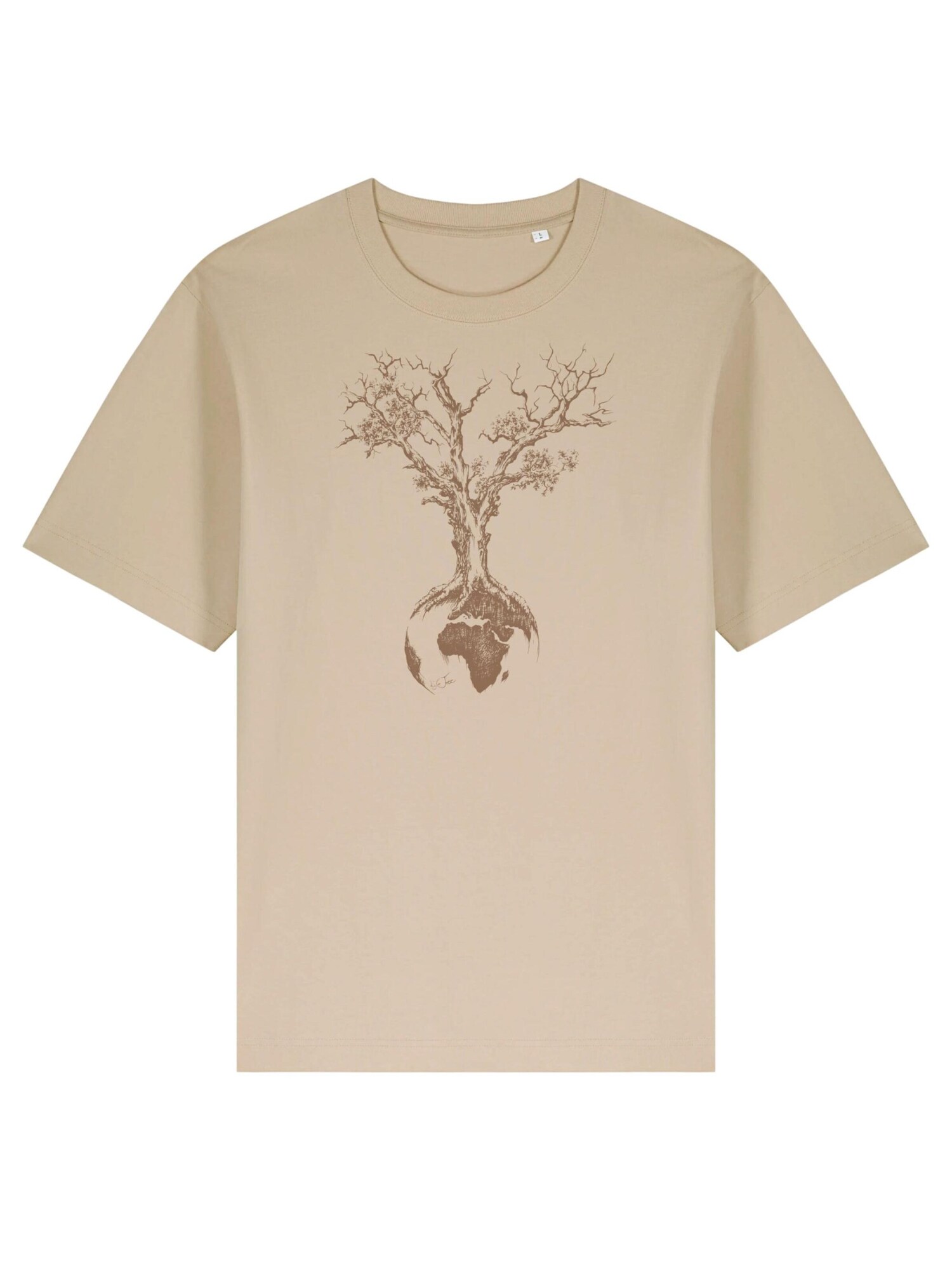 Life-Tree Majica 'Desert Dust Weltenbaum' pijesak