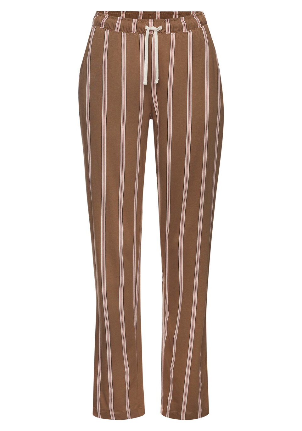 Pyjamasbyxa ecru / brun