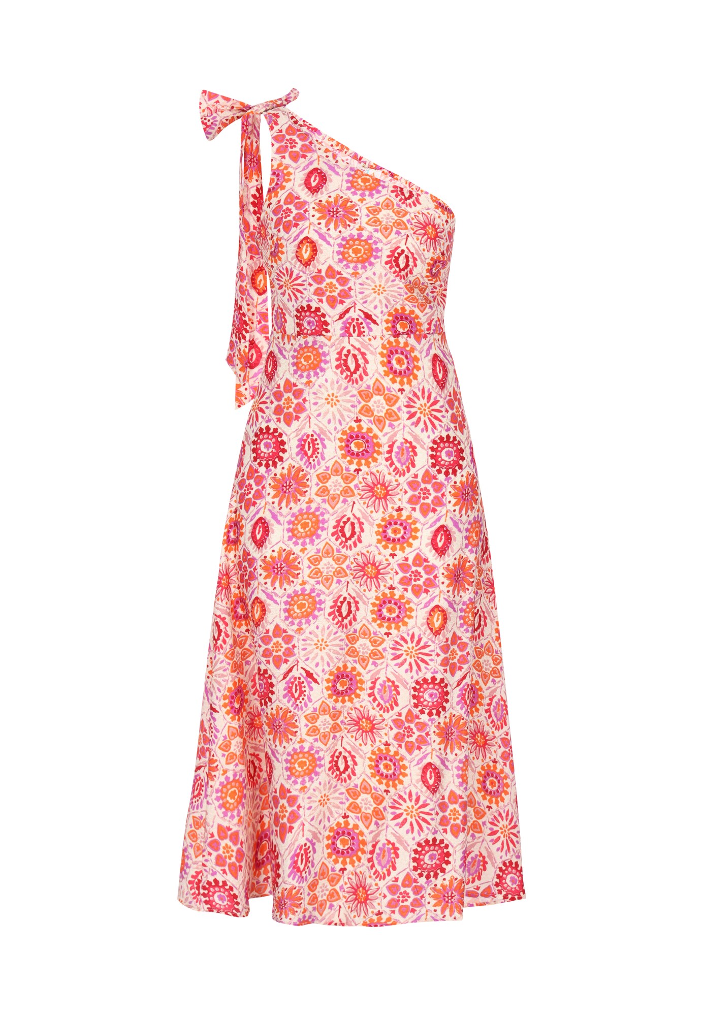 IZIA Vestido de verano 'Festival' orquidea / coral / talco / rojo