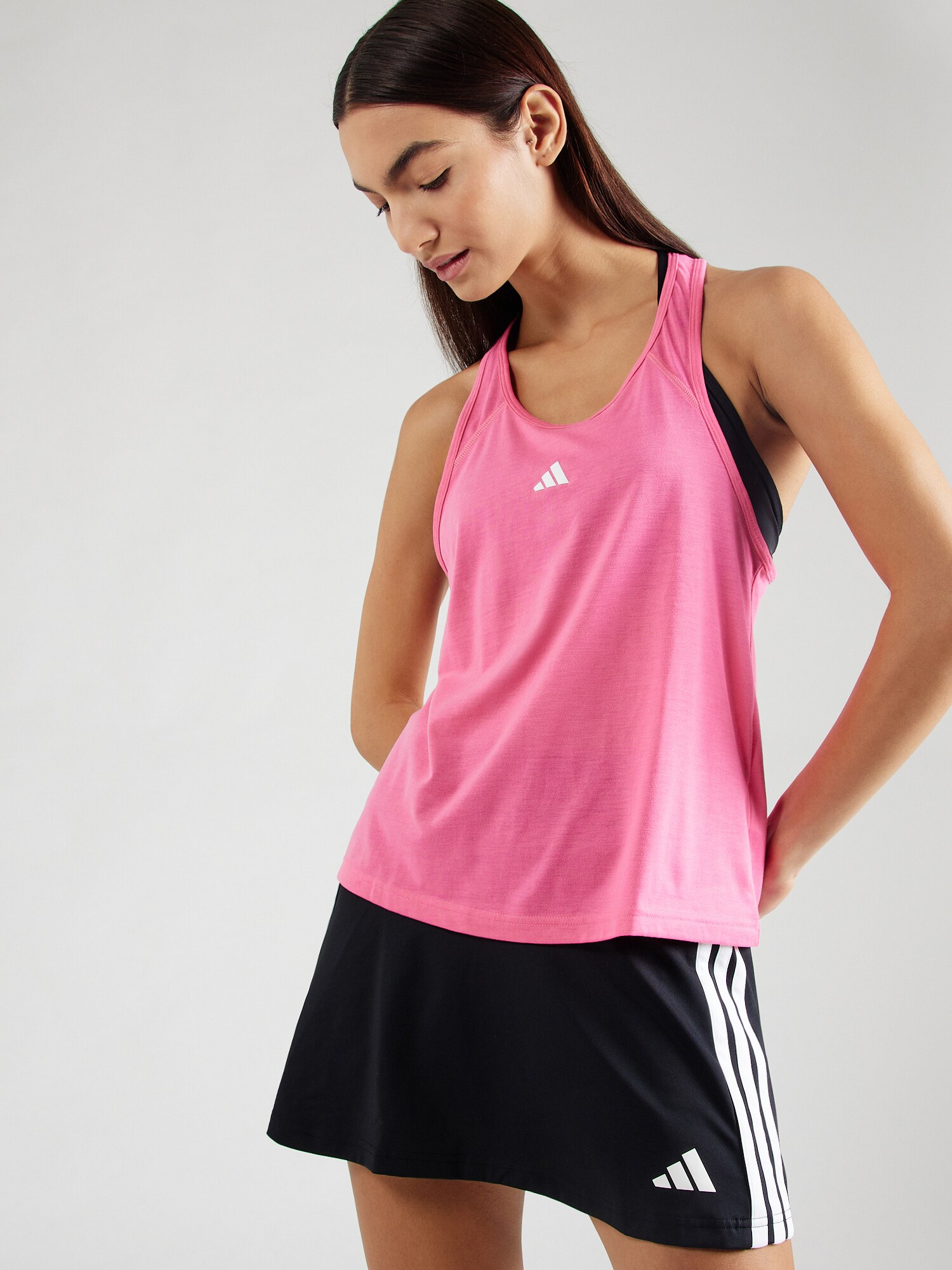 ADIDAS PERFORMANCE Sport top 'Train Essentials'  rózsaszín / fehér termék 2. képe