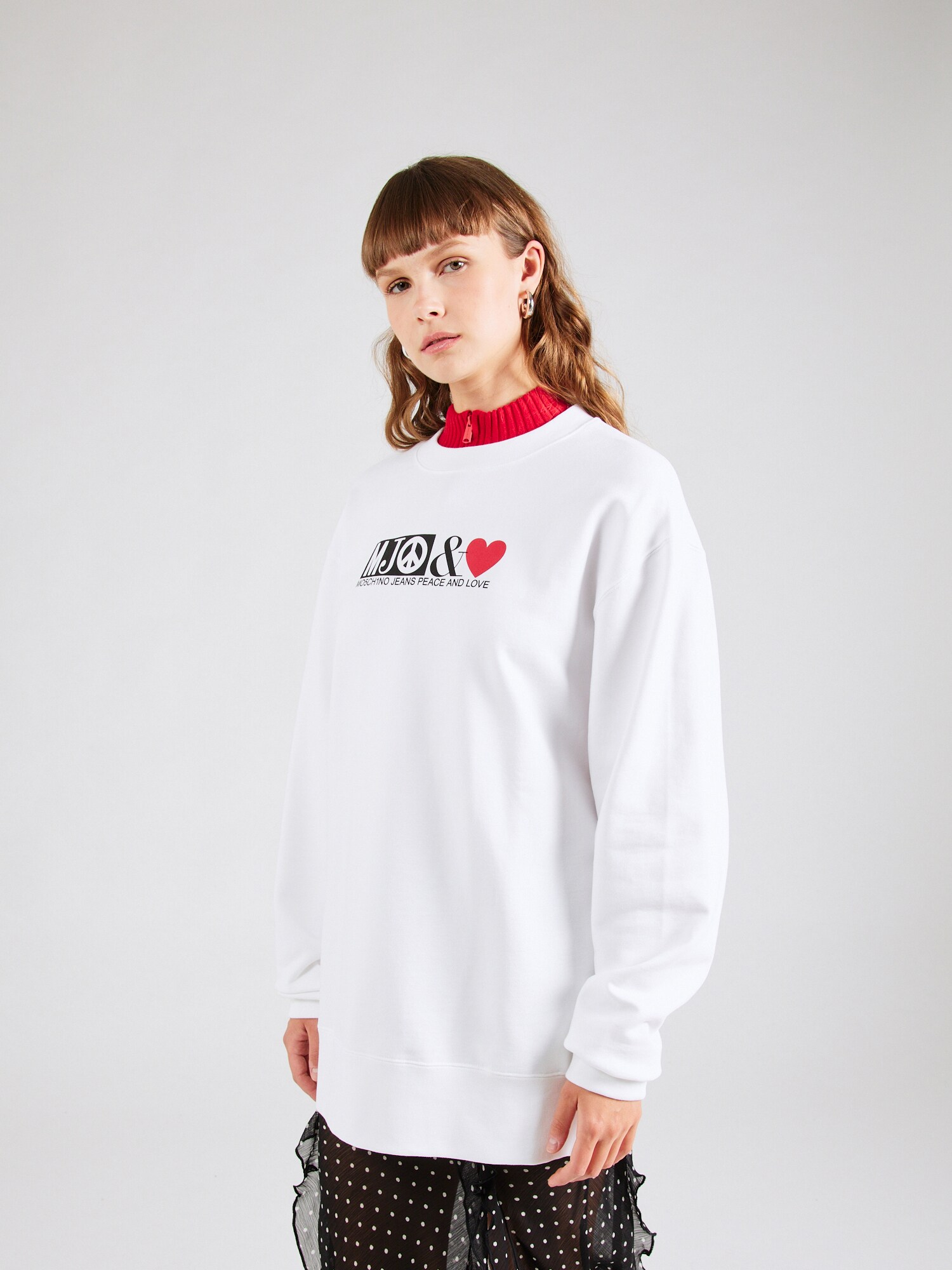 Moschino Jeans Tréning póló  piros / fekete / fehér termék 2. képe