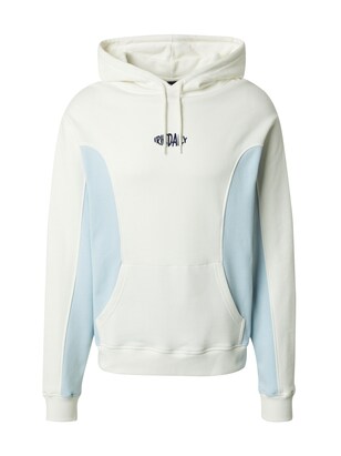 Iriedaily Sweatshirt ‘Faving’ Lichtblauw / Wit