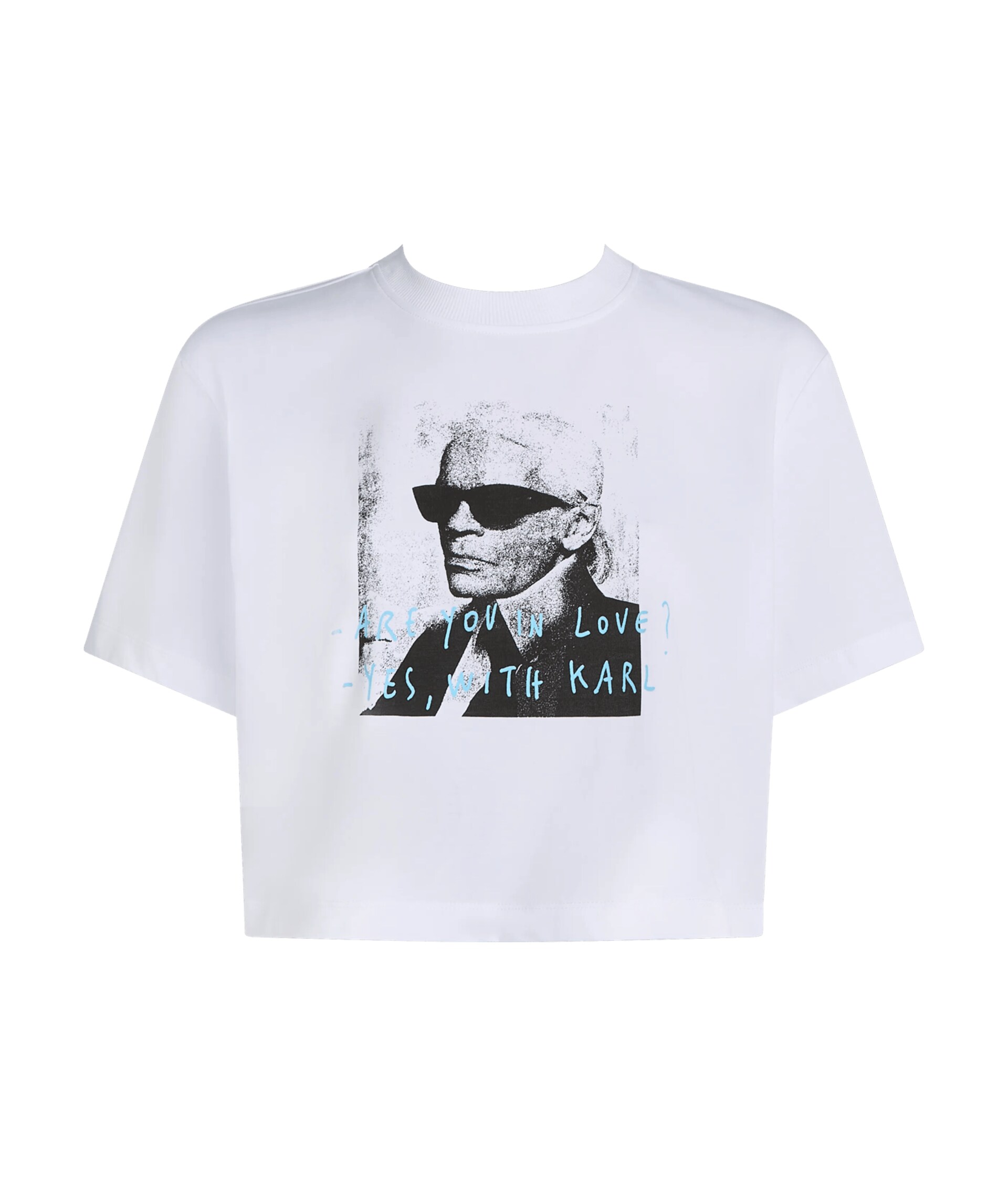KARL LAGERFELD JEANS T-shirt 'KLJ X Pietro Terzini' ljusblå / svart dam