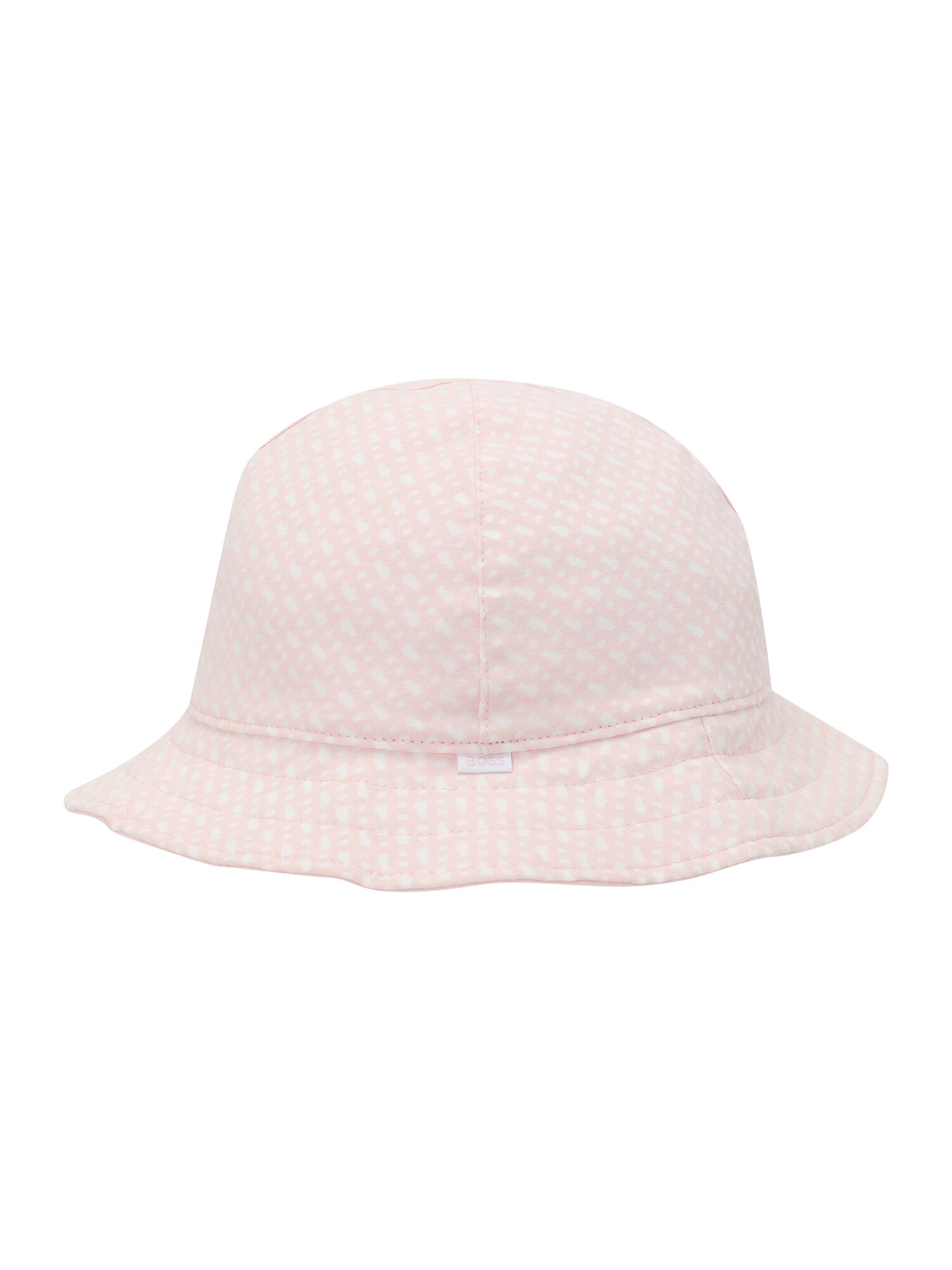 BOSS Kidswear Шапка с периферия  розово / светлорозово / бяло