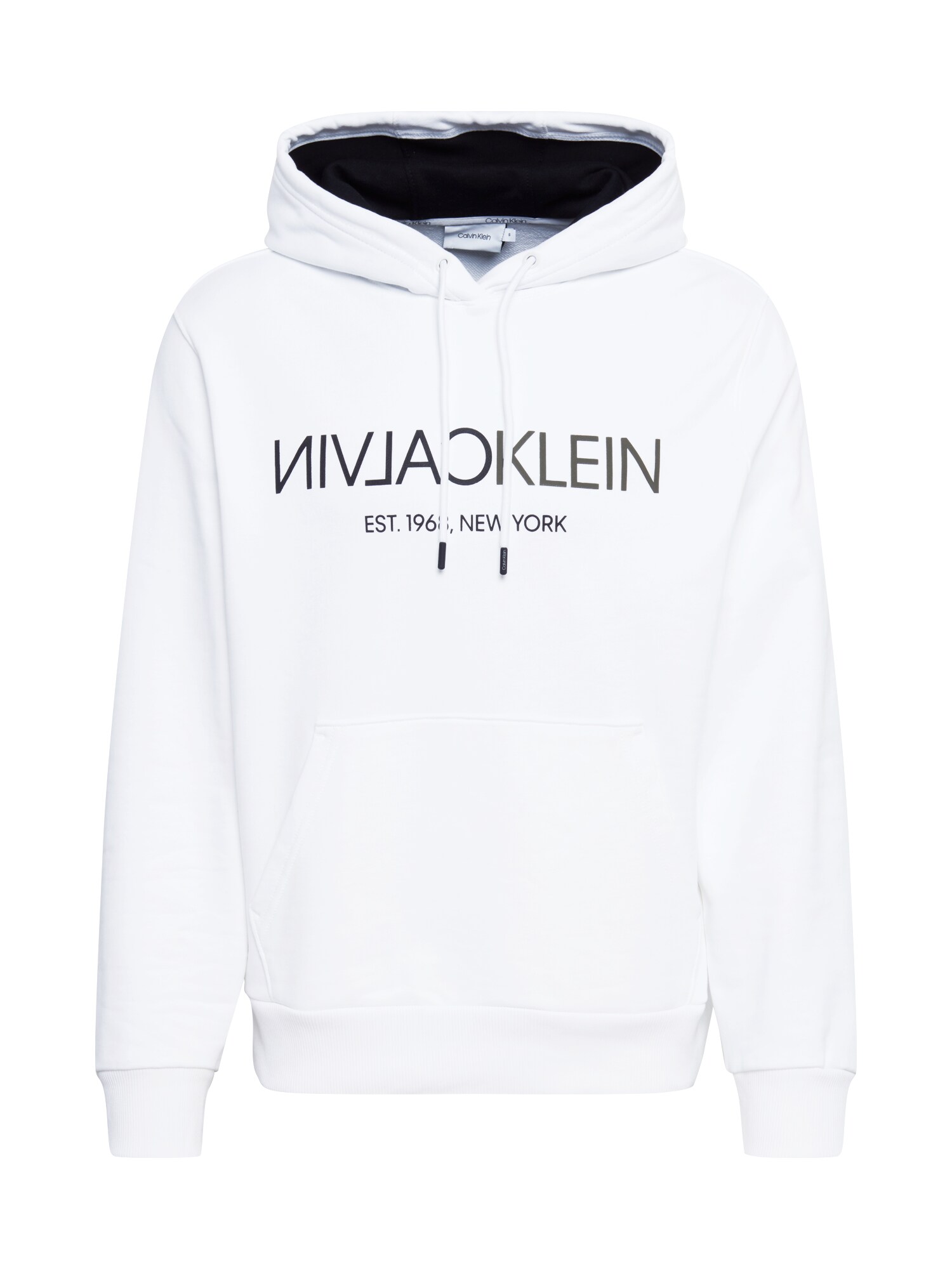 Calvin Klein Megztinis be užsegimo  balta / juoda