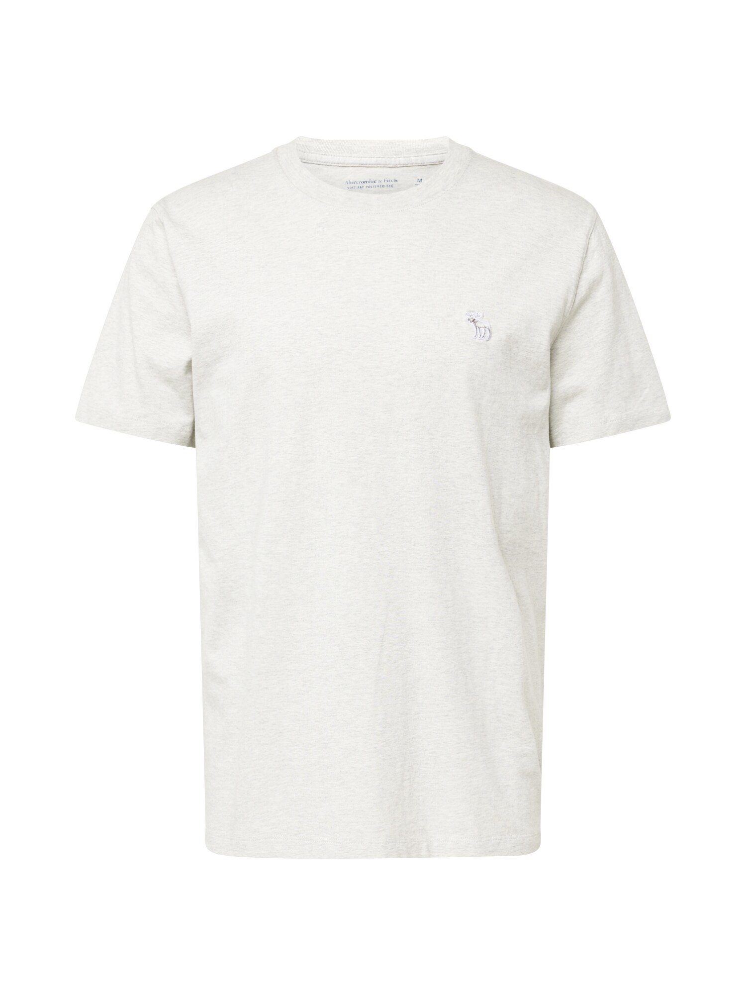 Abercrombie & Fitch Marškinėliai margai pilka / balta