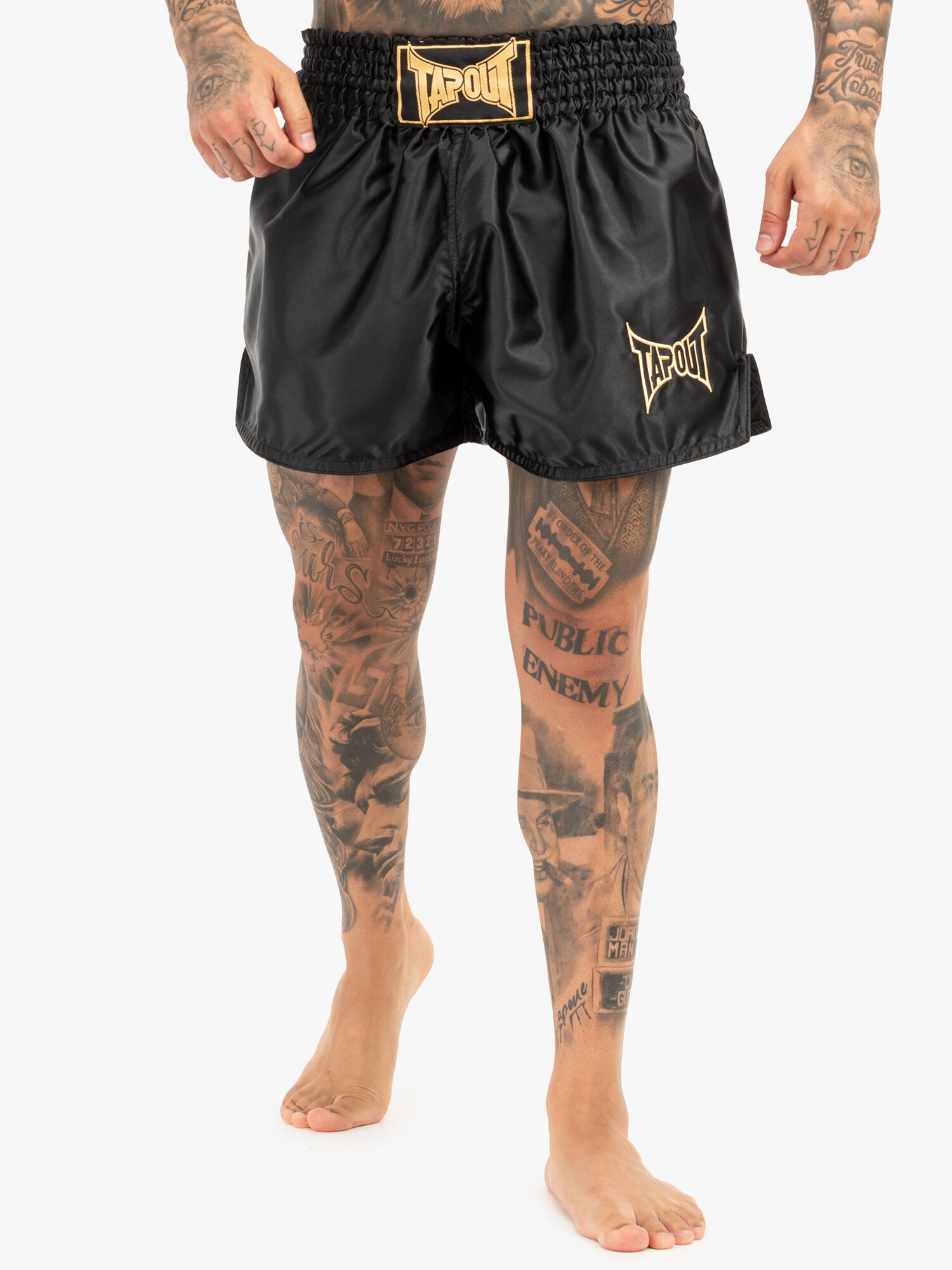 Tapout Sportnadrágok 'Zorrey'  sárga / fekete termék 2. képe