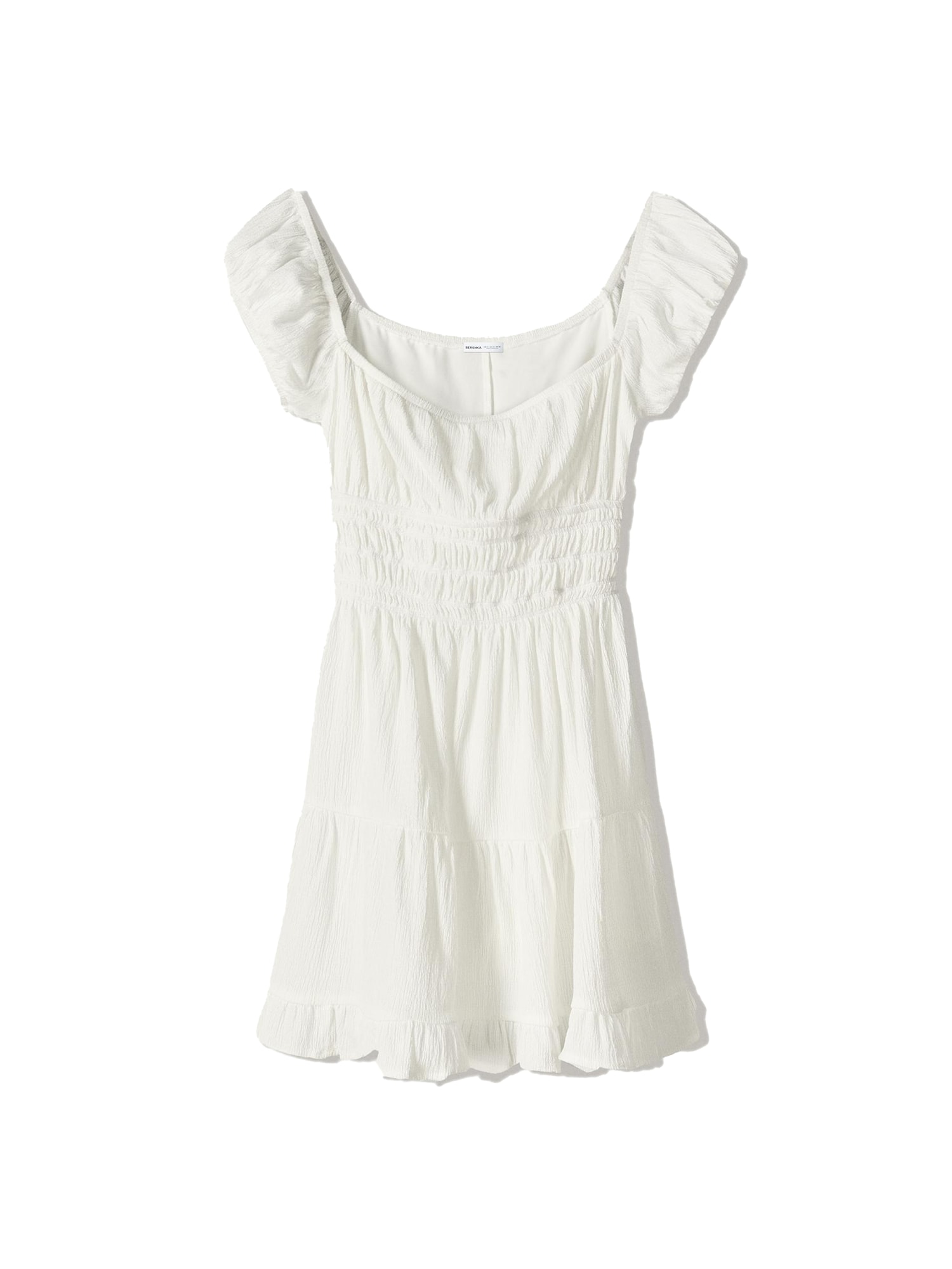 Bershka Rochie de vară  alb murdar