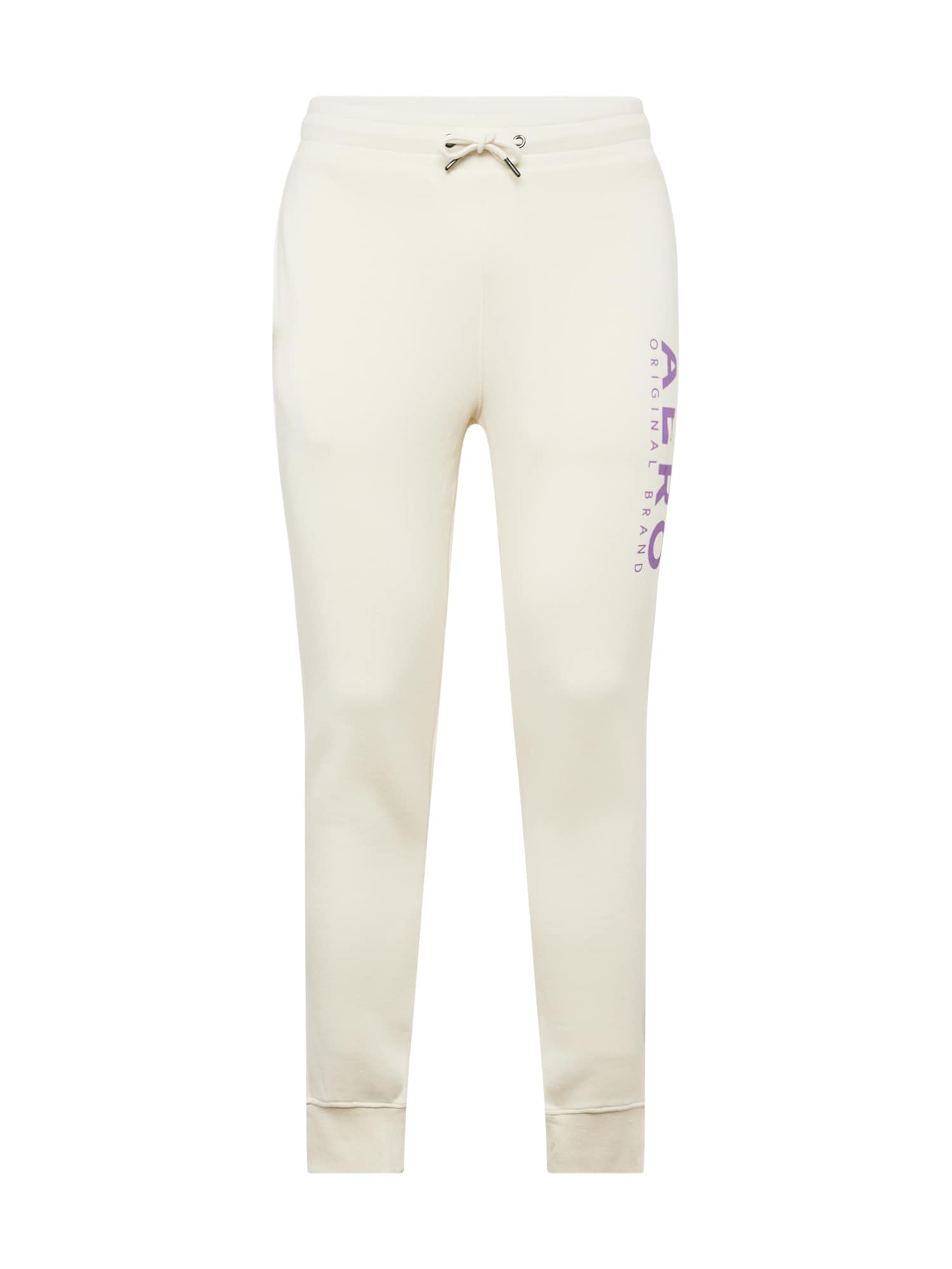 AÉROPOSTALE Sportinės kelnės nebalintos drobės spalva / šviesiai violetinė
