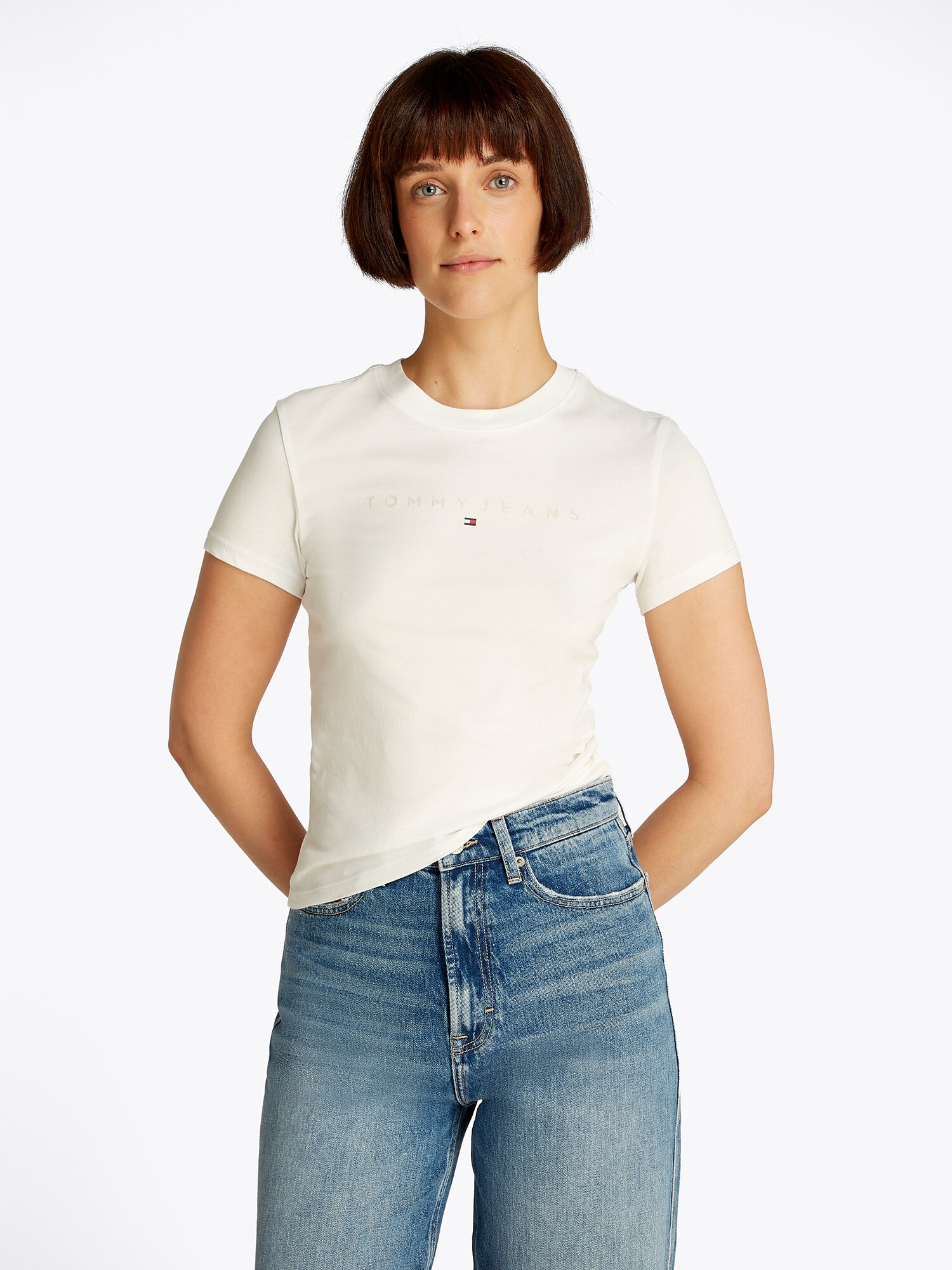 Tommy Jeans Póló  krém / fehér termék 2. képe