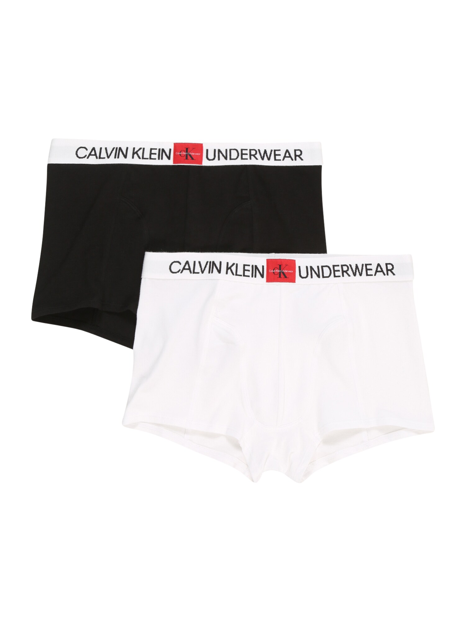 Calvin Klein Underwear Apatinės kelnaitės  balta / juoda / šviesiai raudona