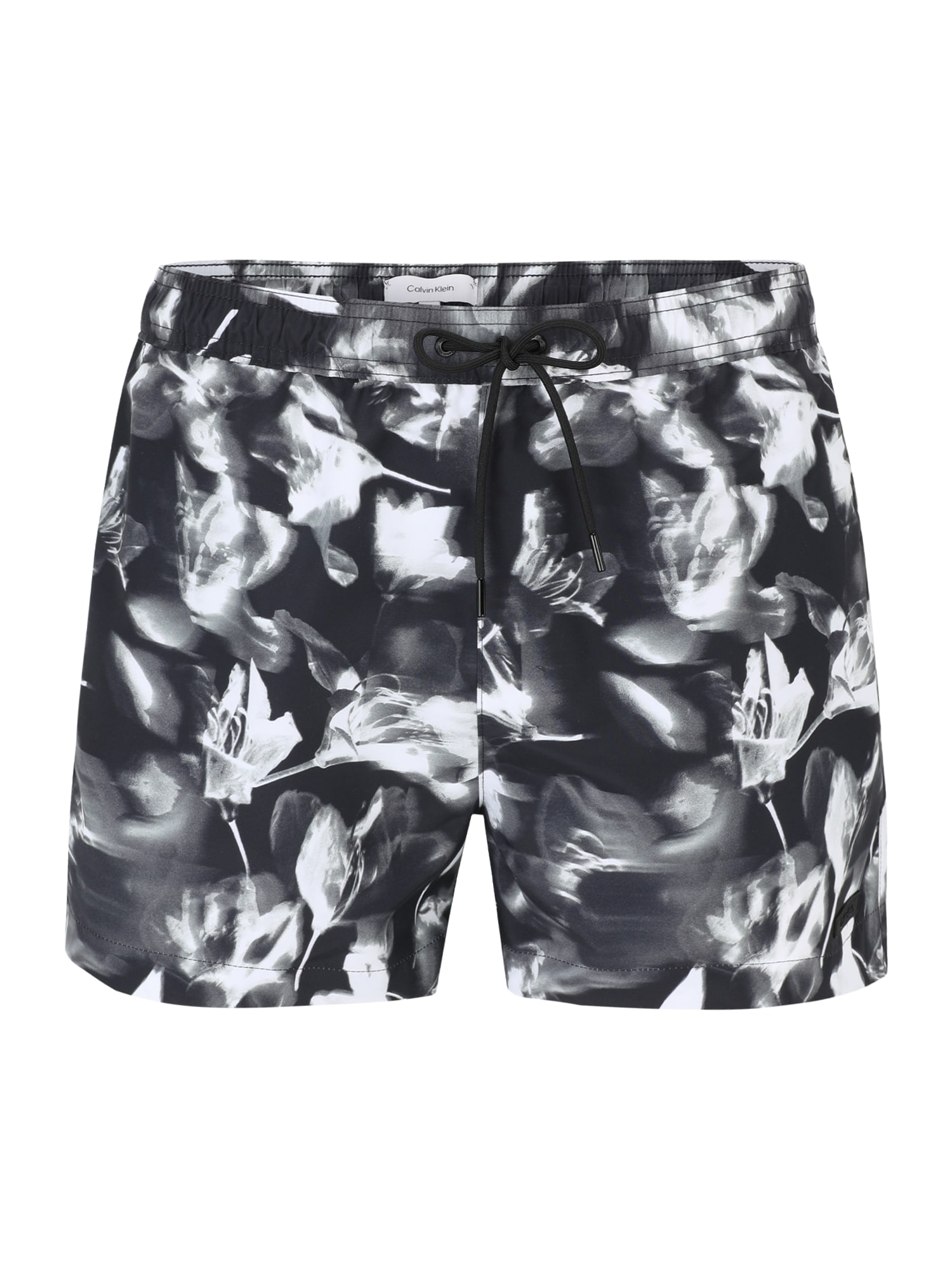 Calvin Klein Swimwear Plavecké šortky  sivá / svetlosivá / čierna