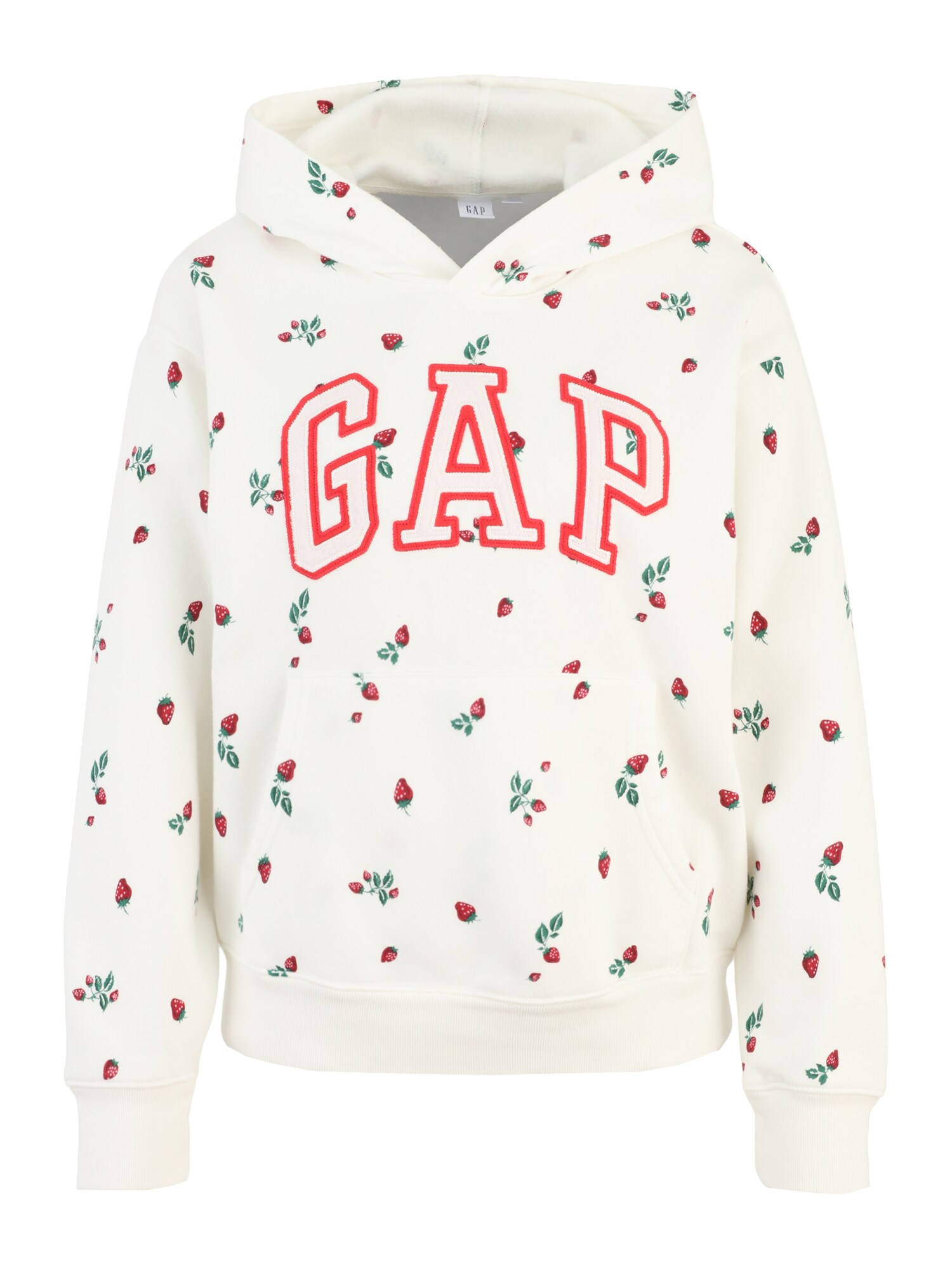 Gap Tall Mikina 'New Heritage'  svetlobéžová / tmavozelená / červená
