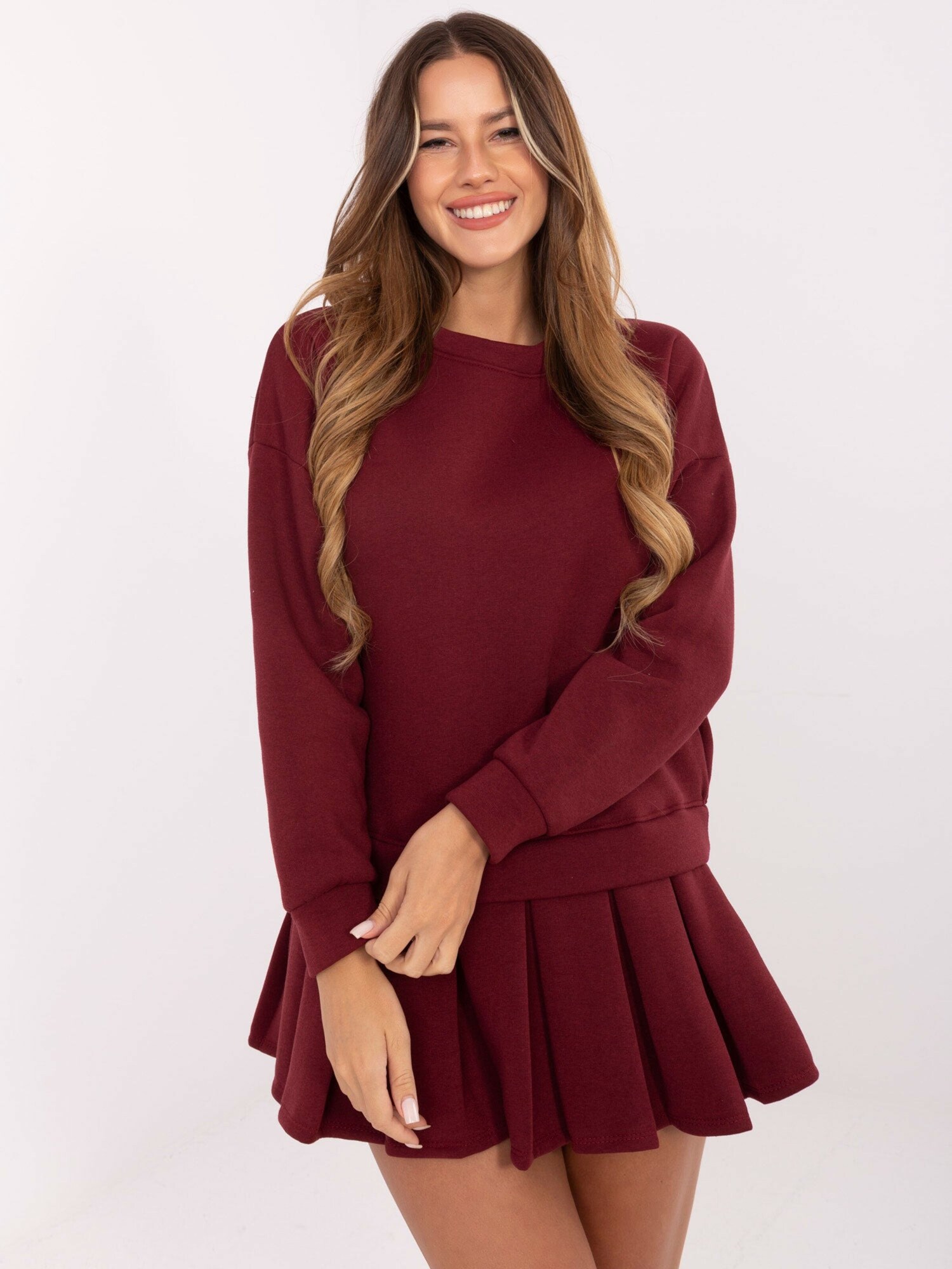 Madnezz House Vestido  burdeos