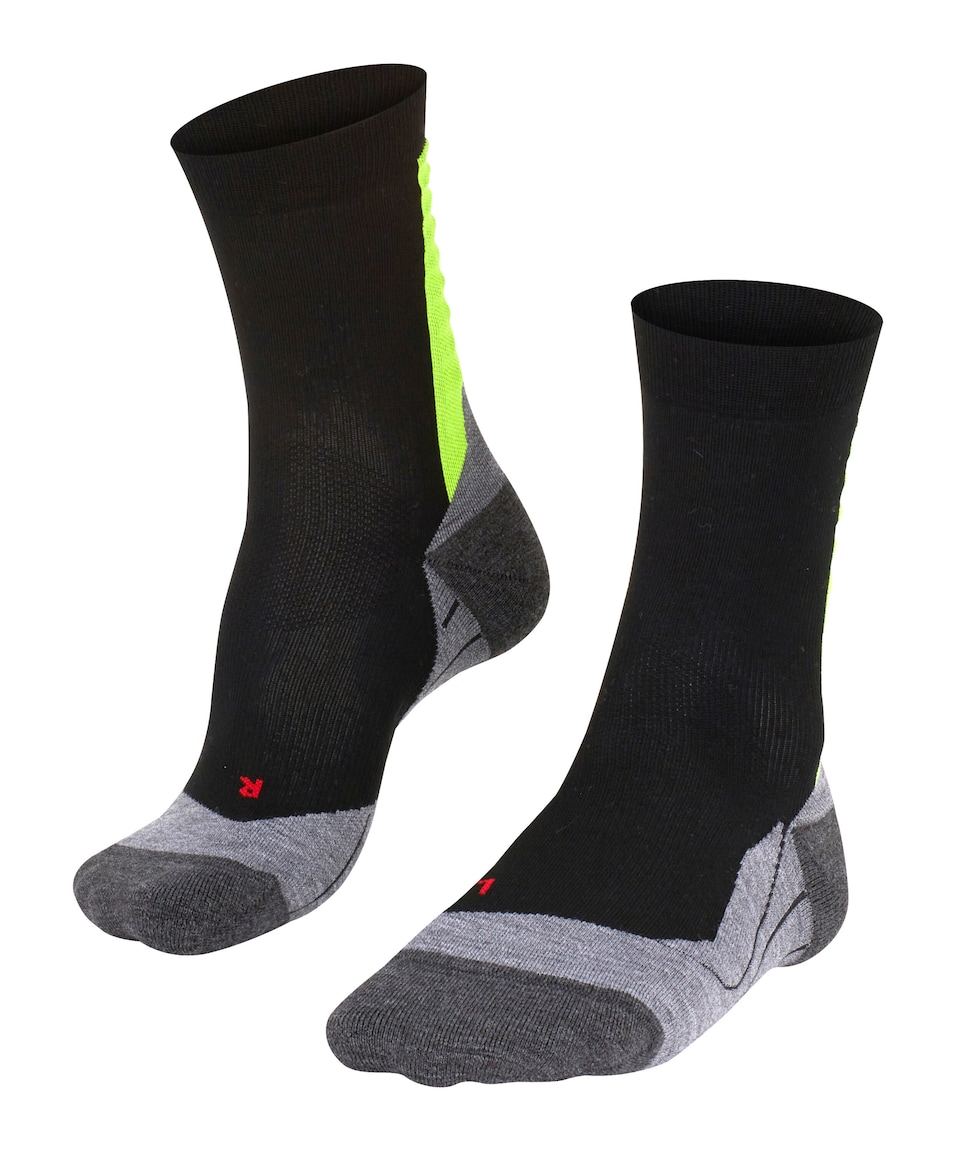 Sportsockor 'Achilles' gråmelerad / limette