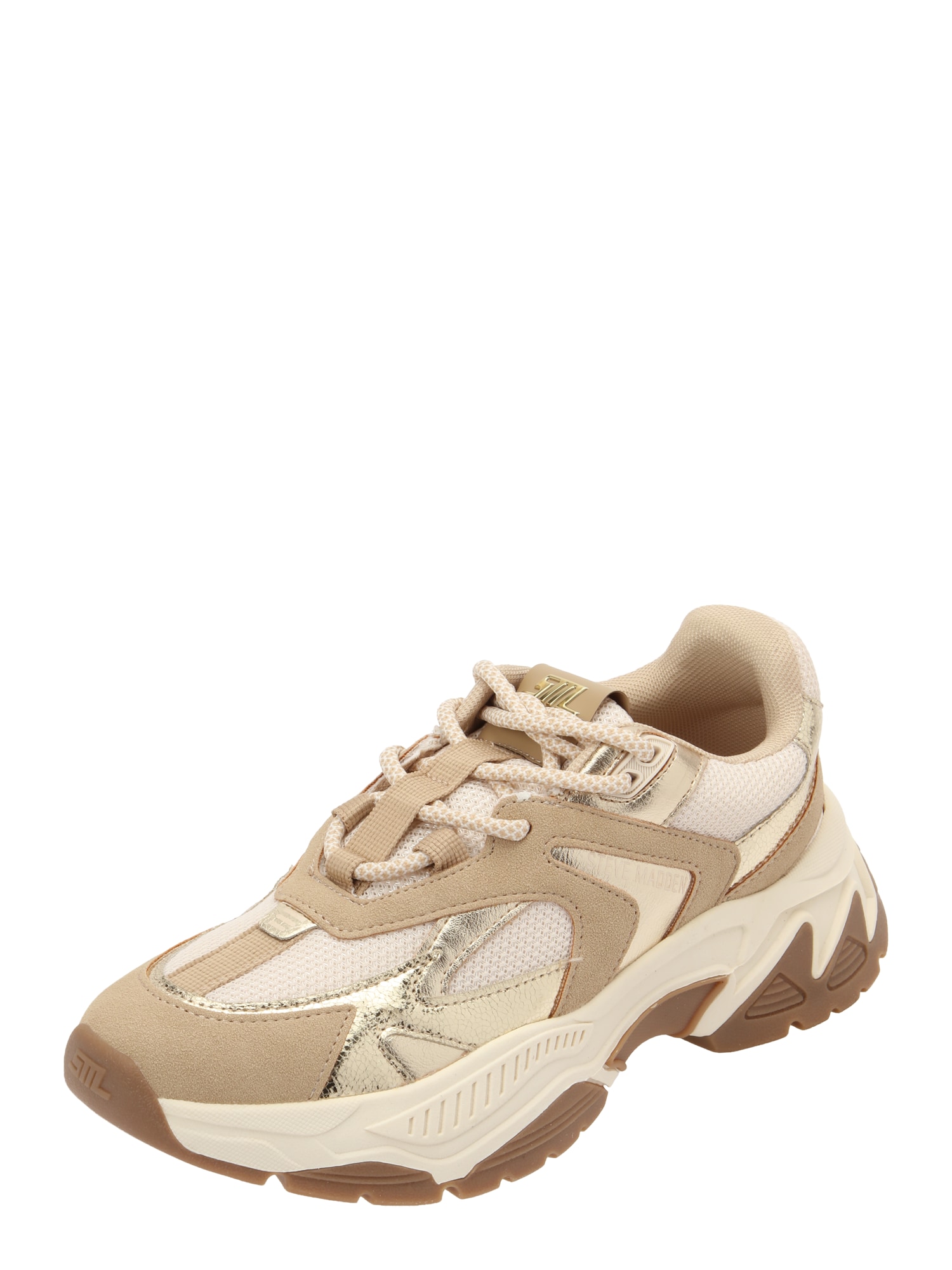 STEVE MADDEN Sneaker low Ample  maro cămilă / ecru / auriu