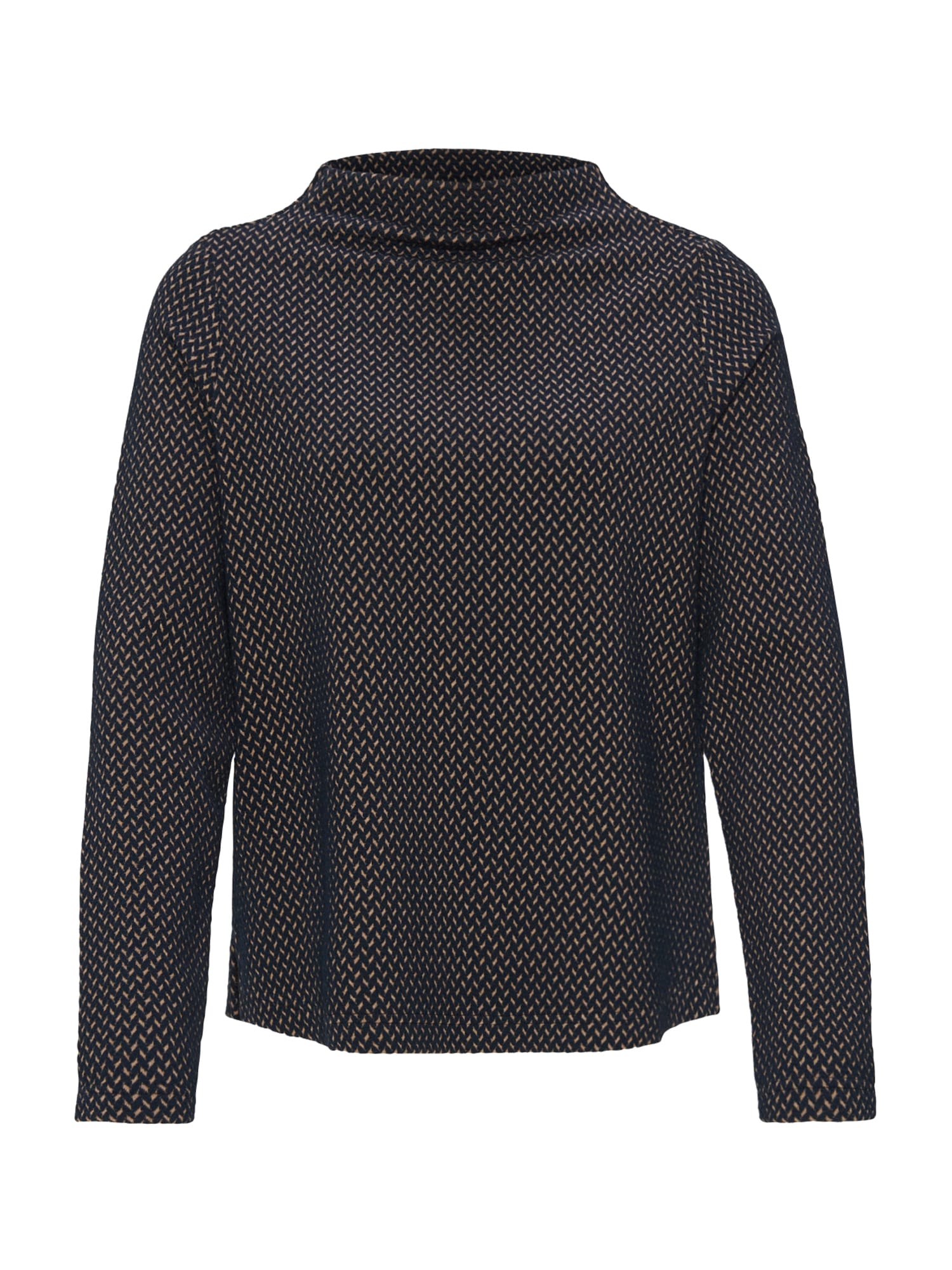 OPUS Sweater majica 'Gonni'  smeđa / crna