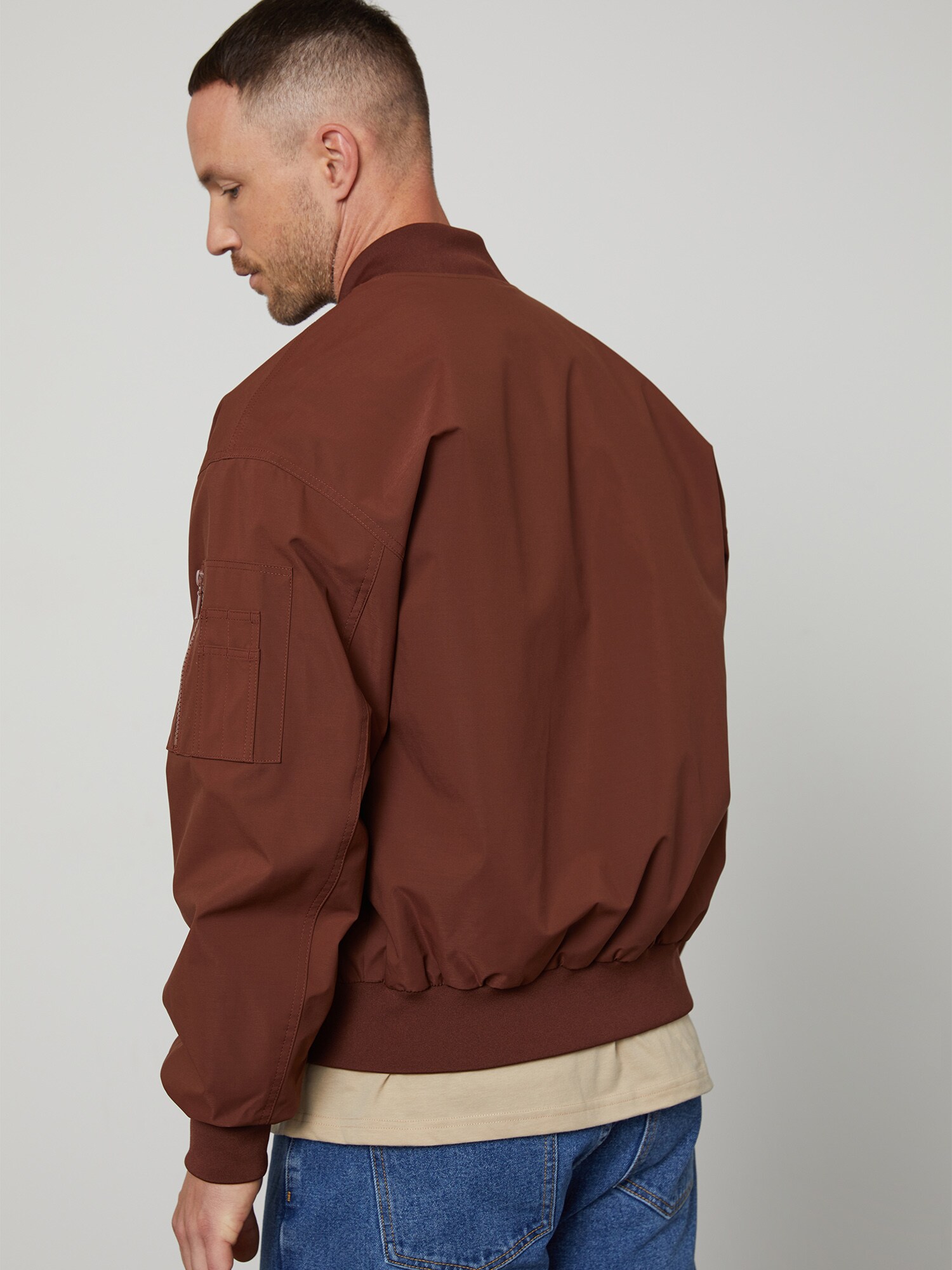DAN FOX APPAREL Prechodná bunda 'Kalle' hnedá (obrázok 3)