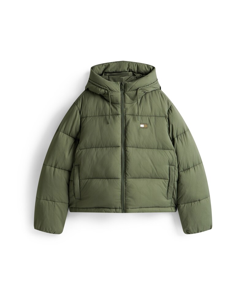 Tommy Jeans Jacke Damen Größe M grün Winterjacke