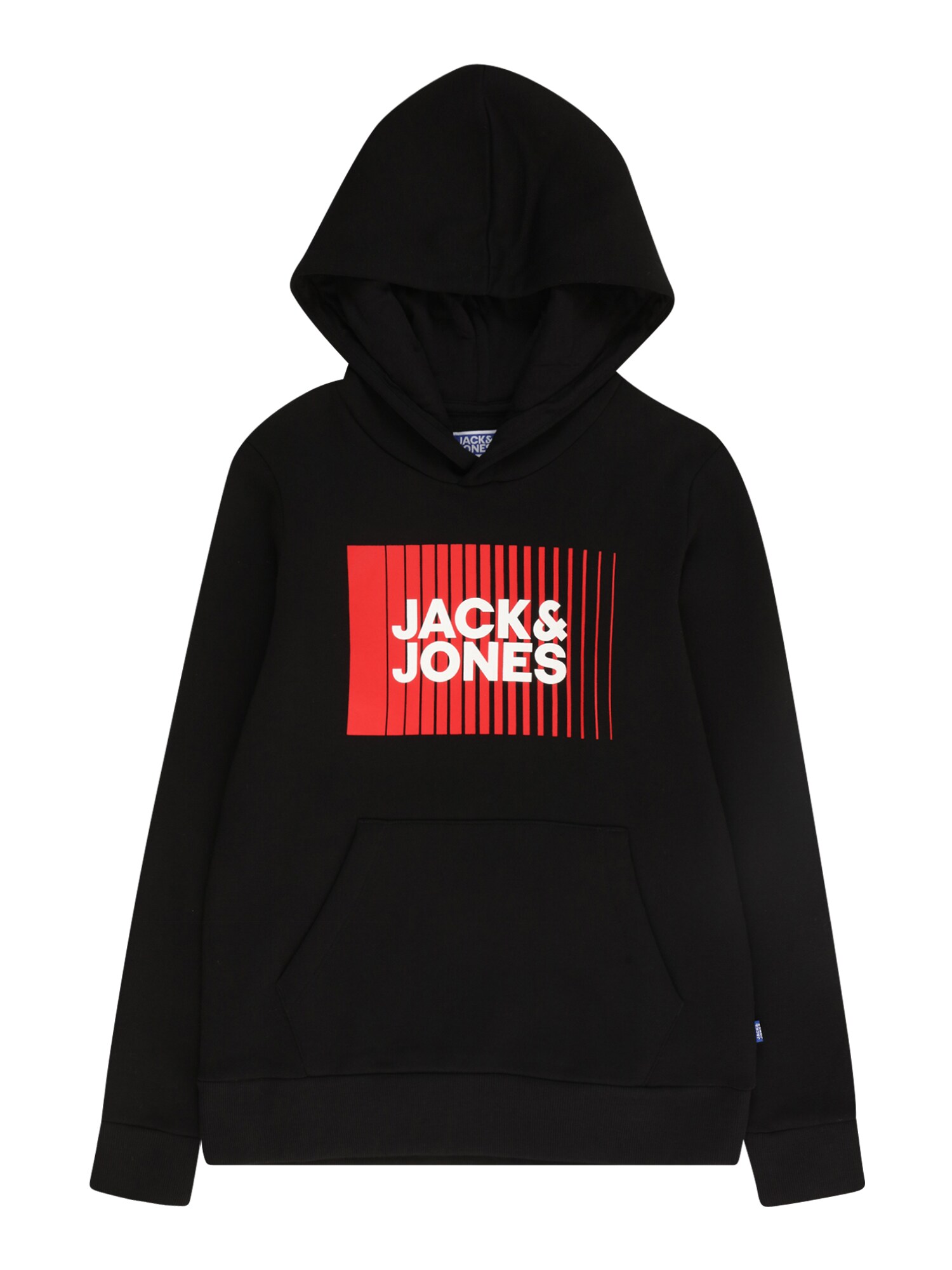 Jack & Jones Junior Mikina  tmavočervená / čierna / biela