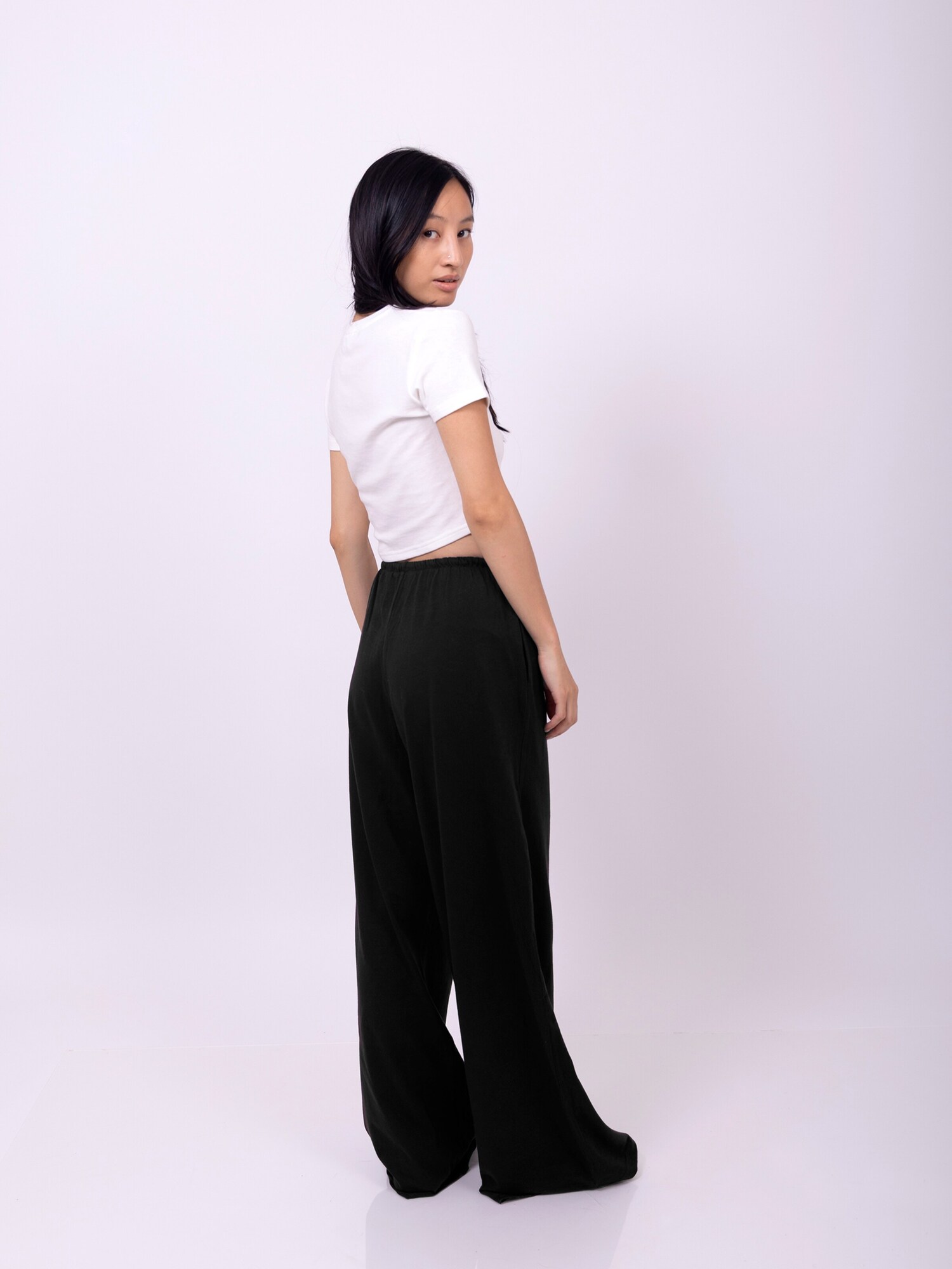 K-pop Camiseta 'Crop top'  blanco – imagen 4