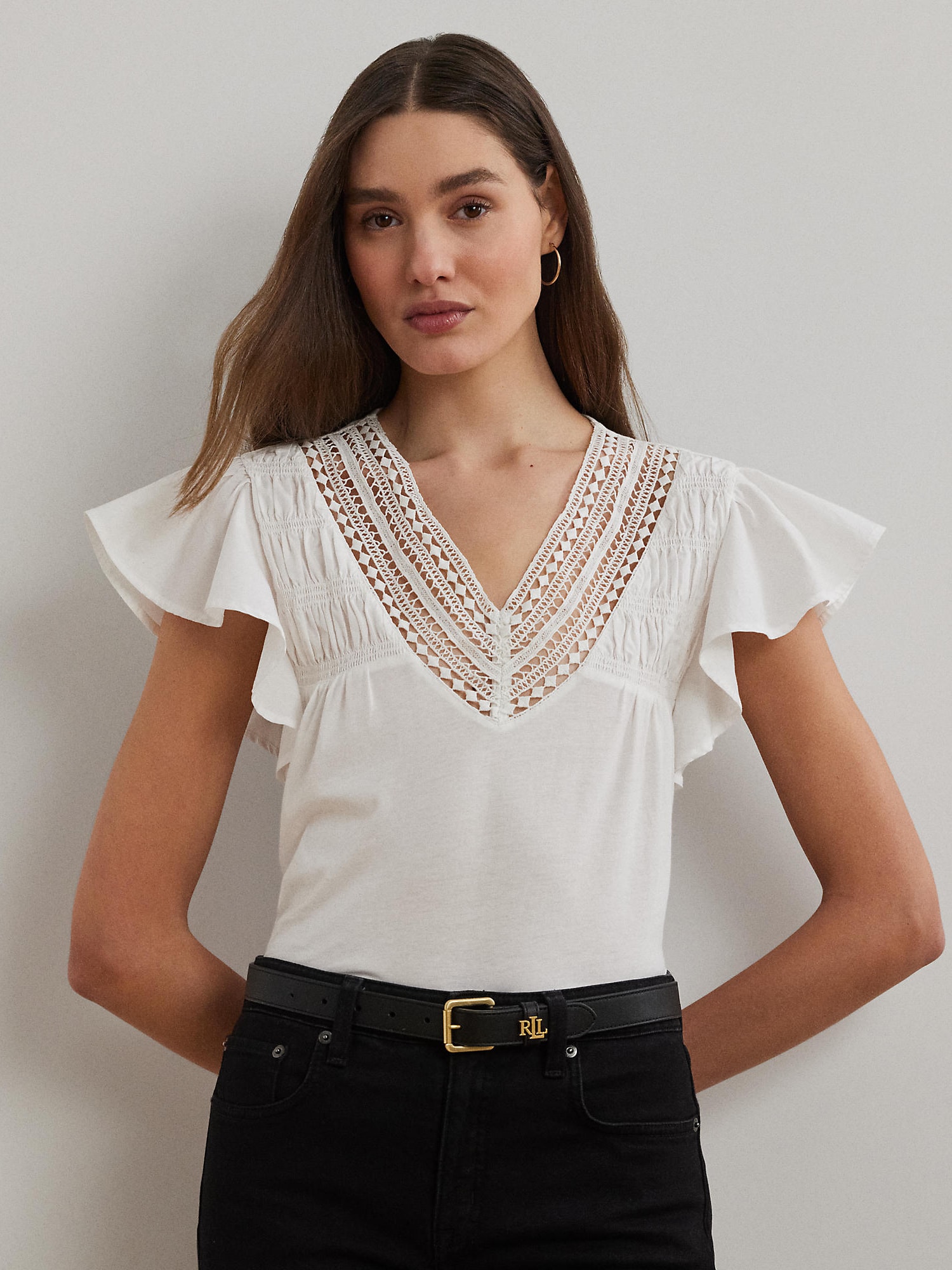 Lauren Ralph Lauren Blúz  fehér termék 2. képe