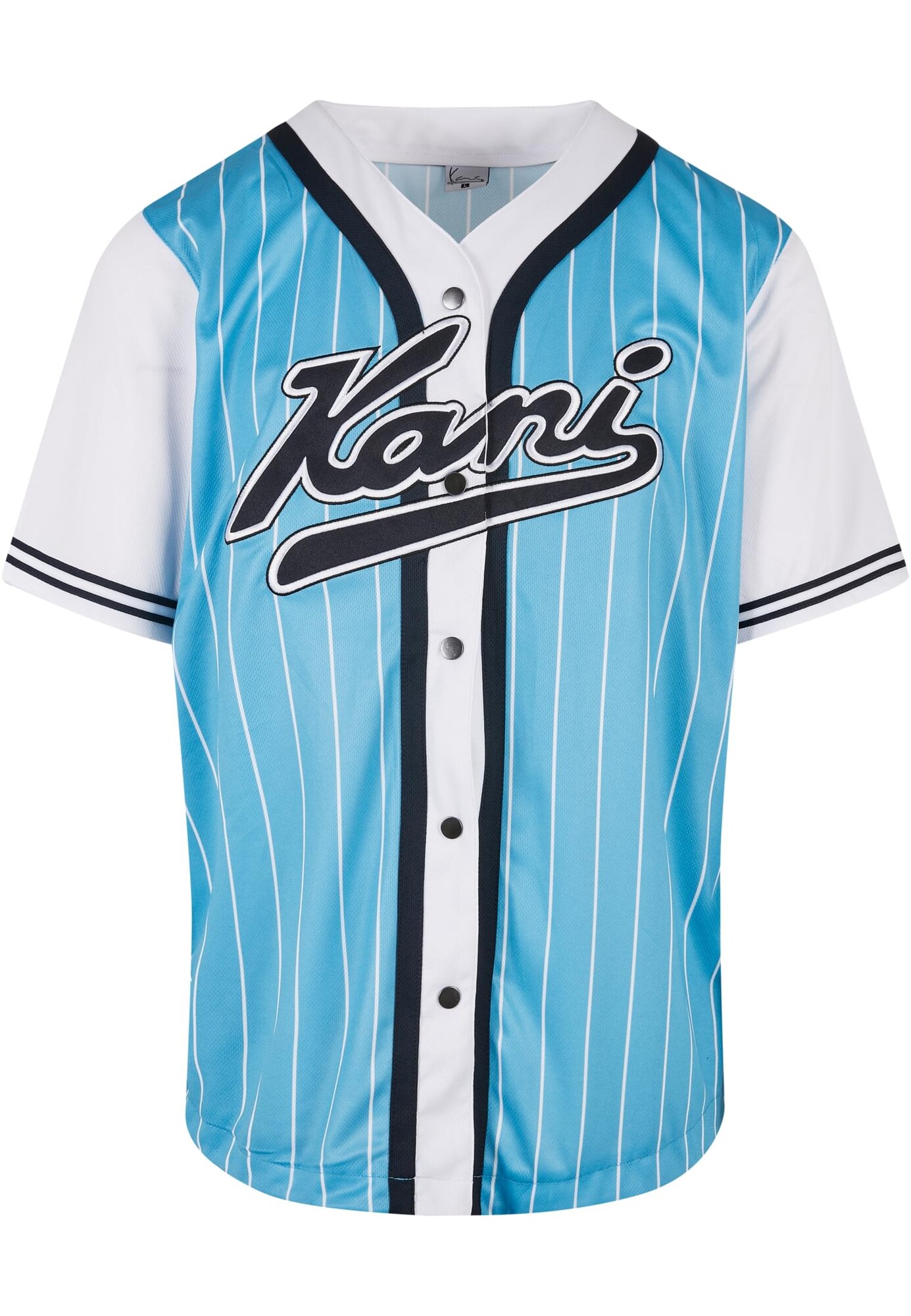 Karl Kani Póló 'Varsity'  világoskék / fekete / fehér akciós termékkép 1