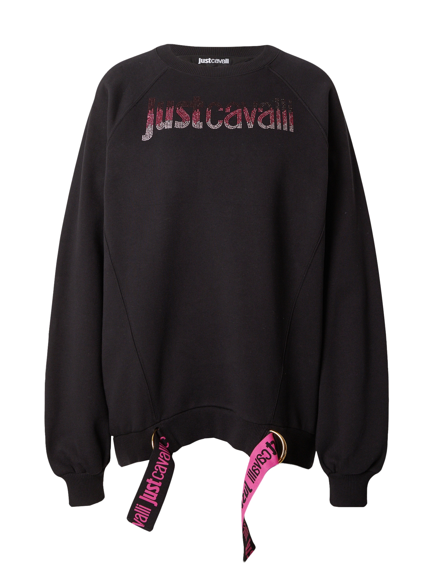 Just Cavalli Majica  roza / roza / črna