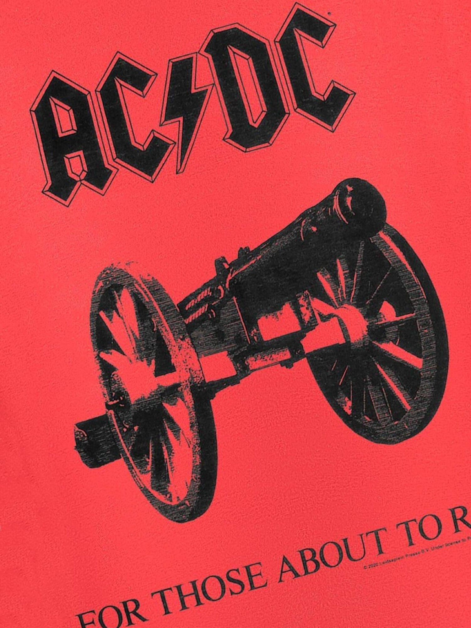 AC/DC Camiseta 'AC/DC  For Those about to rock  red mens t-shirt'  rojo – imagen 4