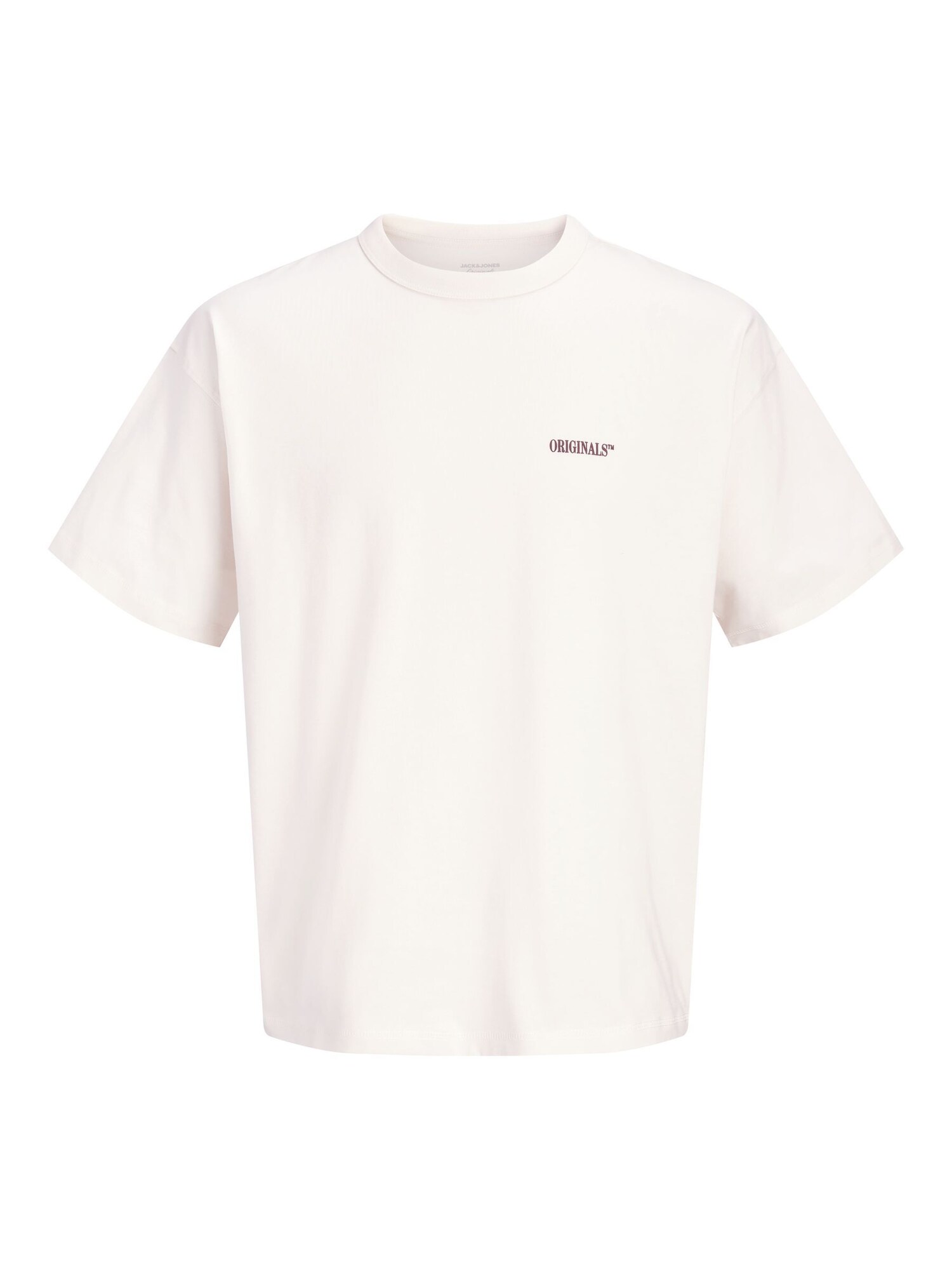 JACK & JONES Tricou JORFREDERIKSBERG ciclam / alb