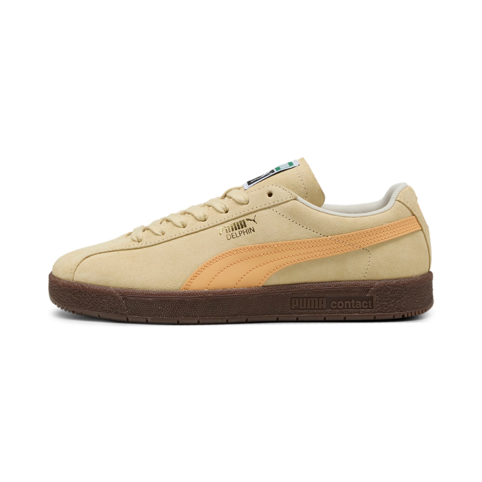 PUMA Nízke tenisky 'Delphin' žltohnedá / oranžová / čierna