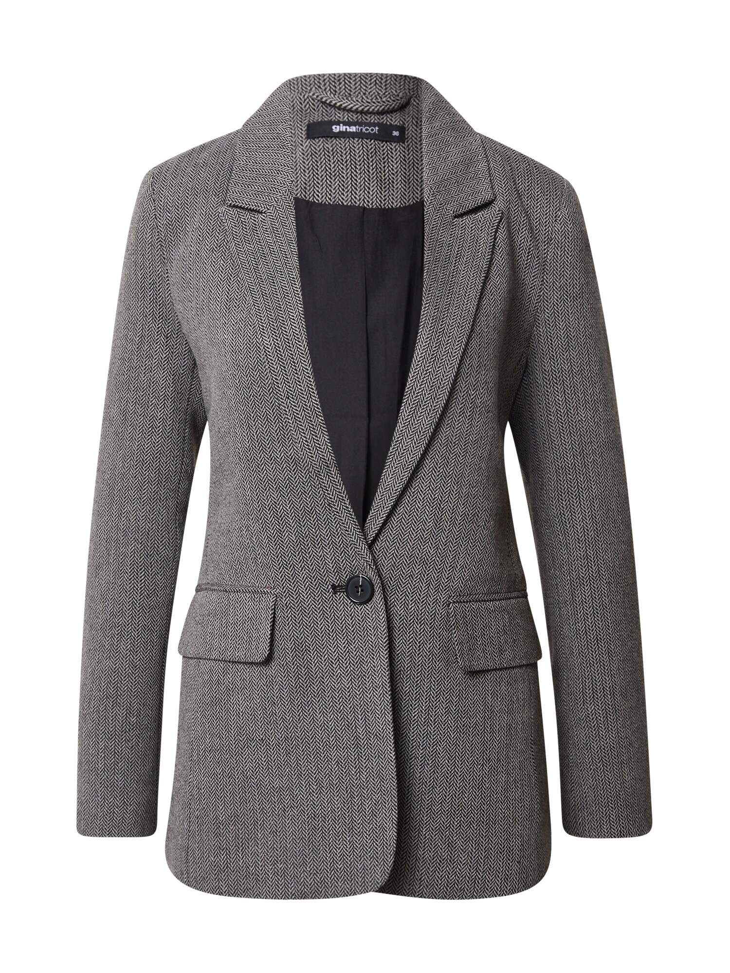 Gina Tricot Blazer 'Lisa'  branco / cinzento