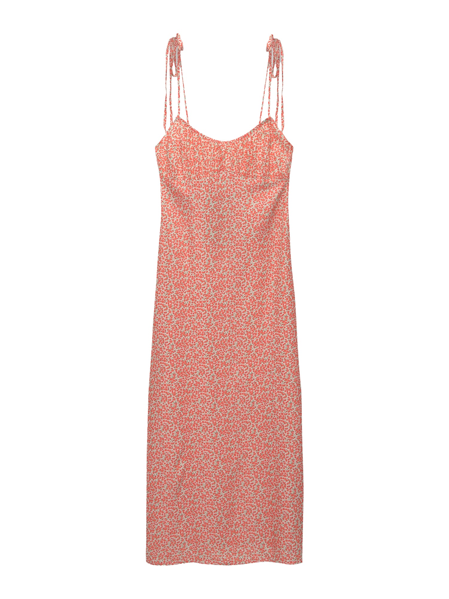 Pull&Bear Rochie de vară  verde / roșu / roșu pepene / alb