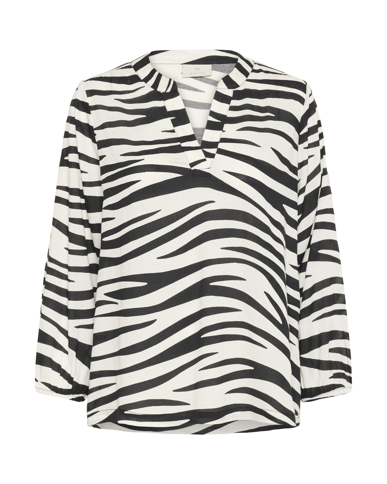 Kaffe Blusa 'KAJanne'  negro / blanco