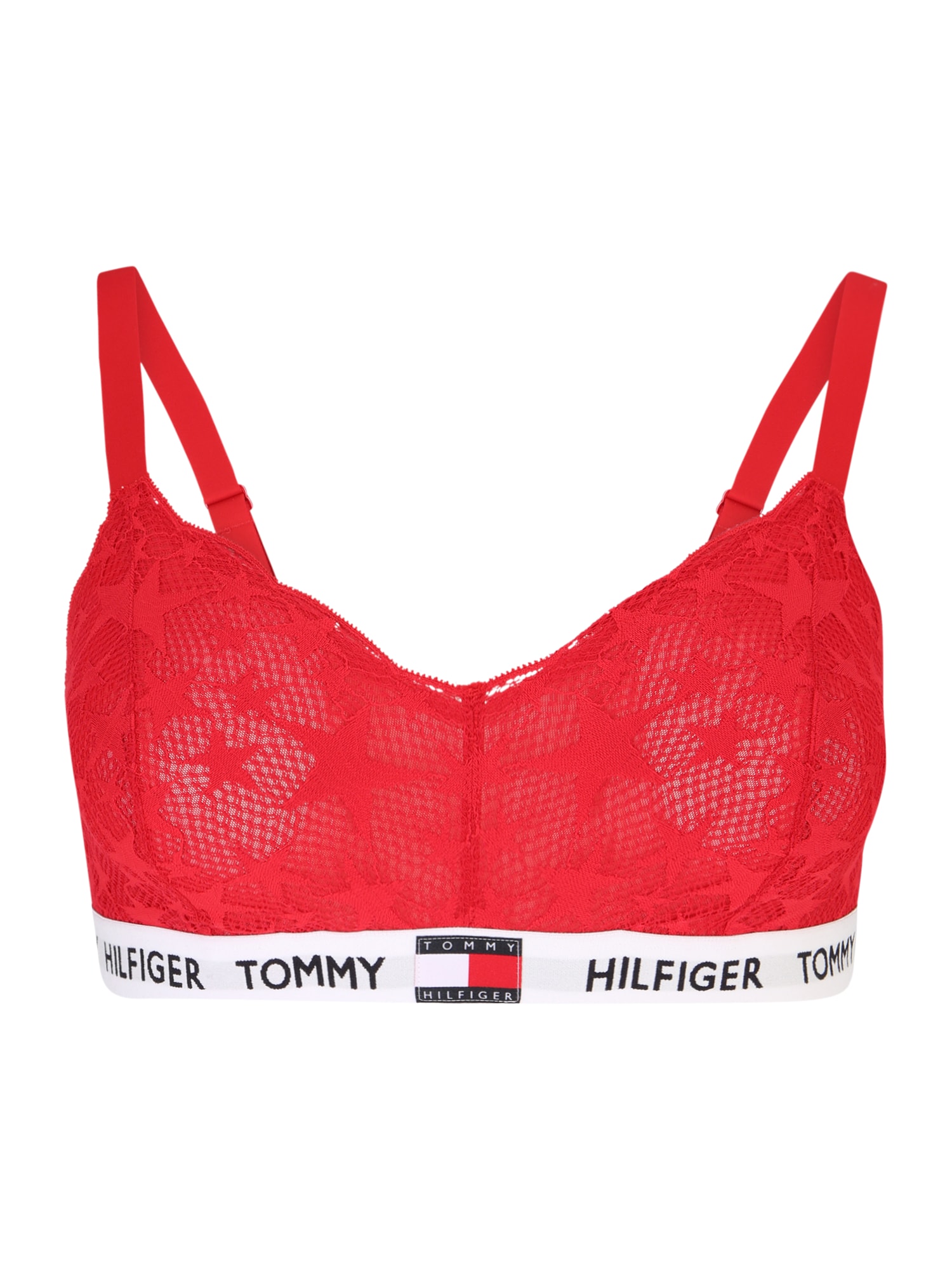 Tommy Hilfiger Underwear Plus Liemenėlė raudona / balta / juoda