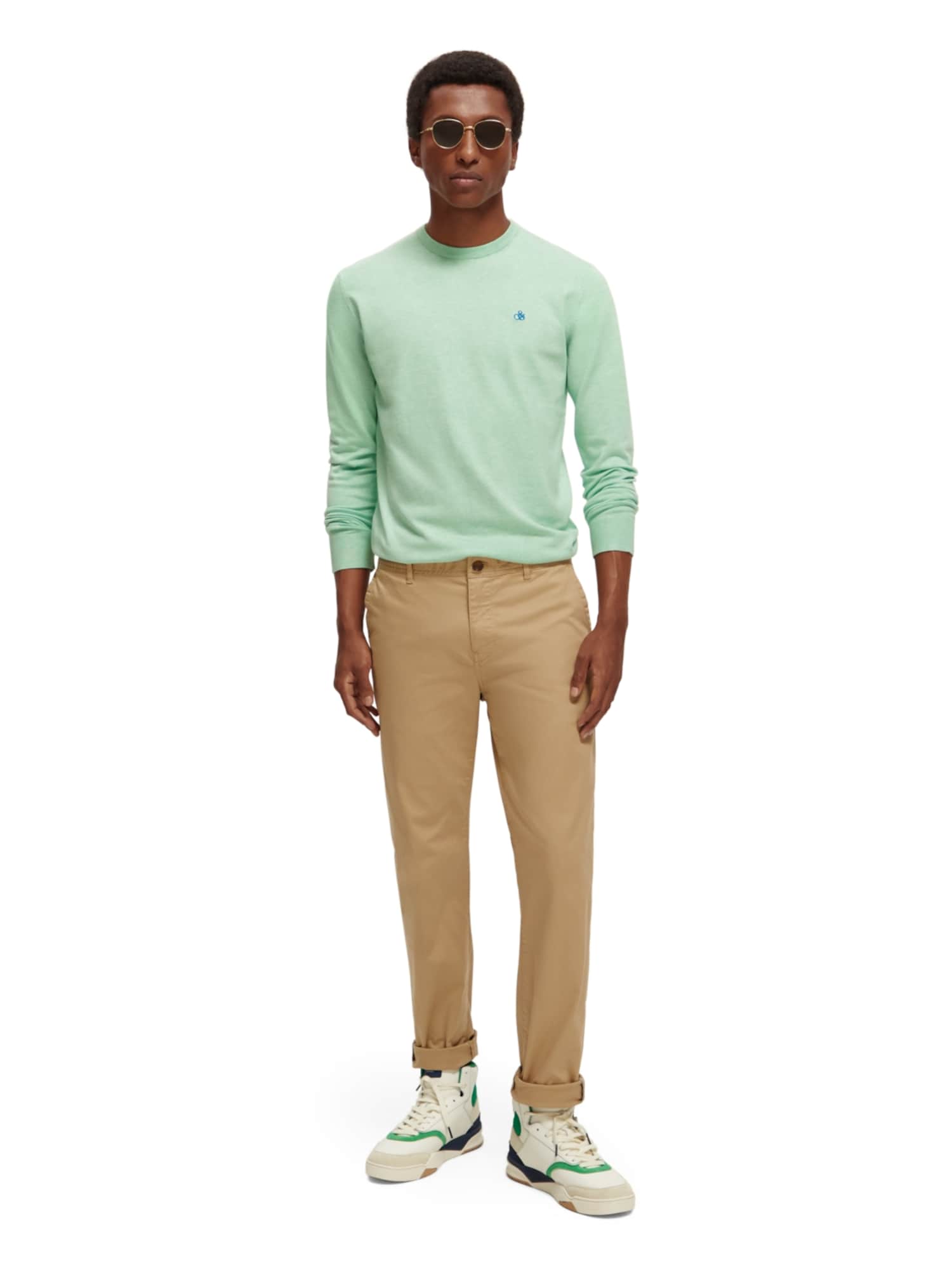 SCOTCH & SODA Jersey 'Essential' menta – imagen 3