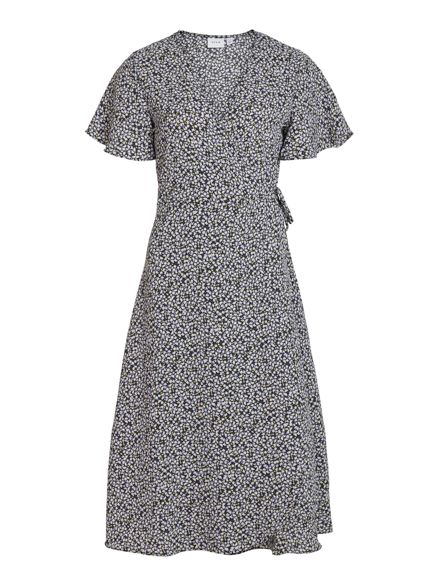 VILA Vestido  amarelo / cáqui / lavanda / preto