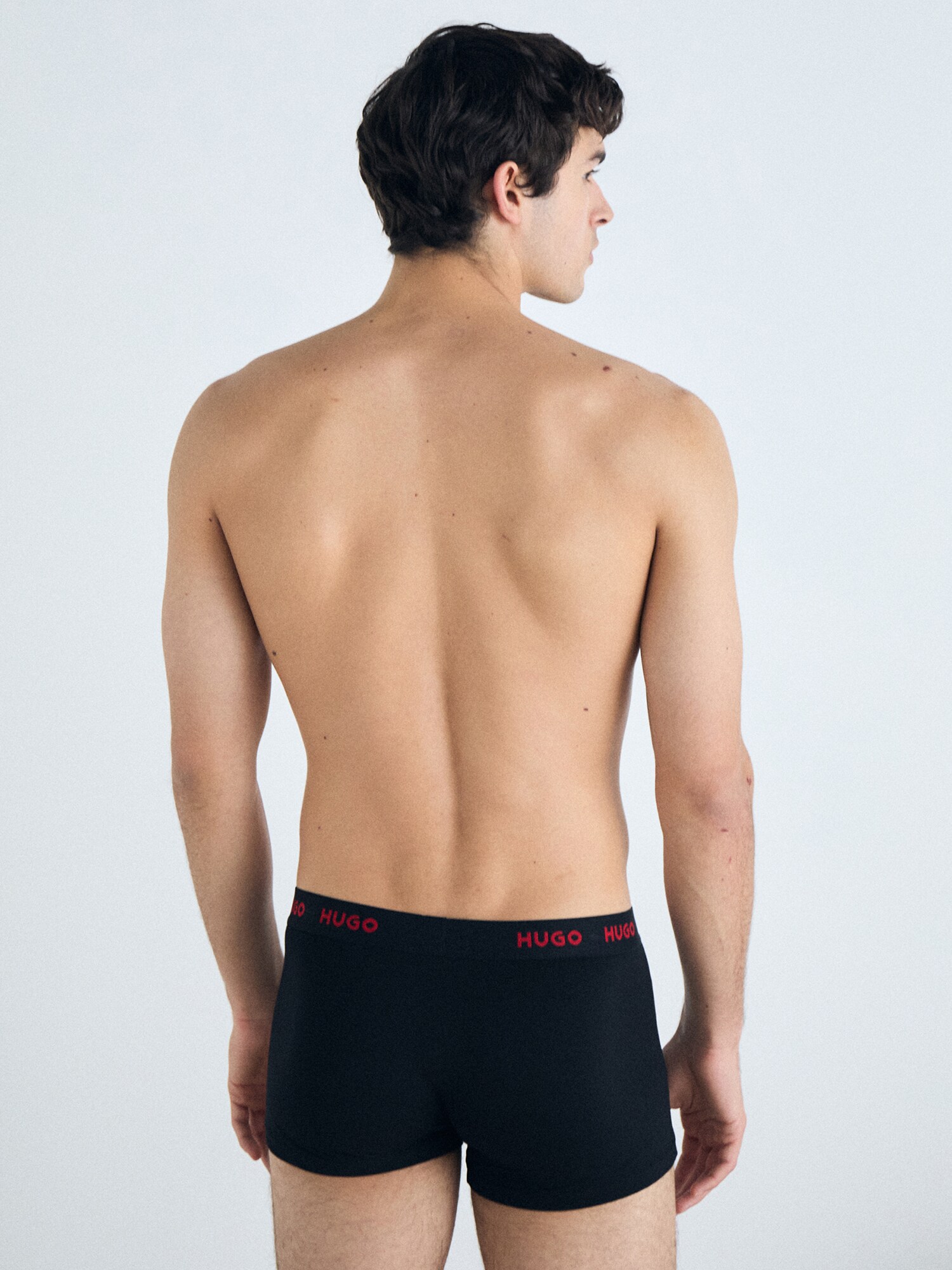 HUGO Calzoncillo boxer rojo / negro – imagen 10