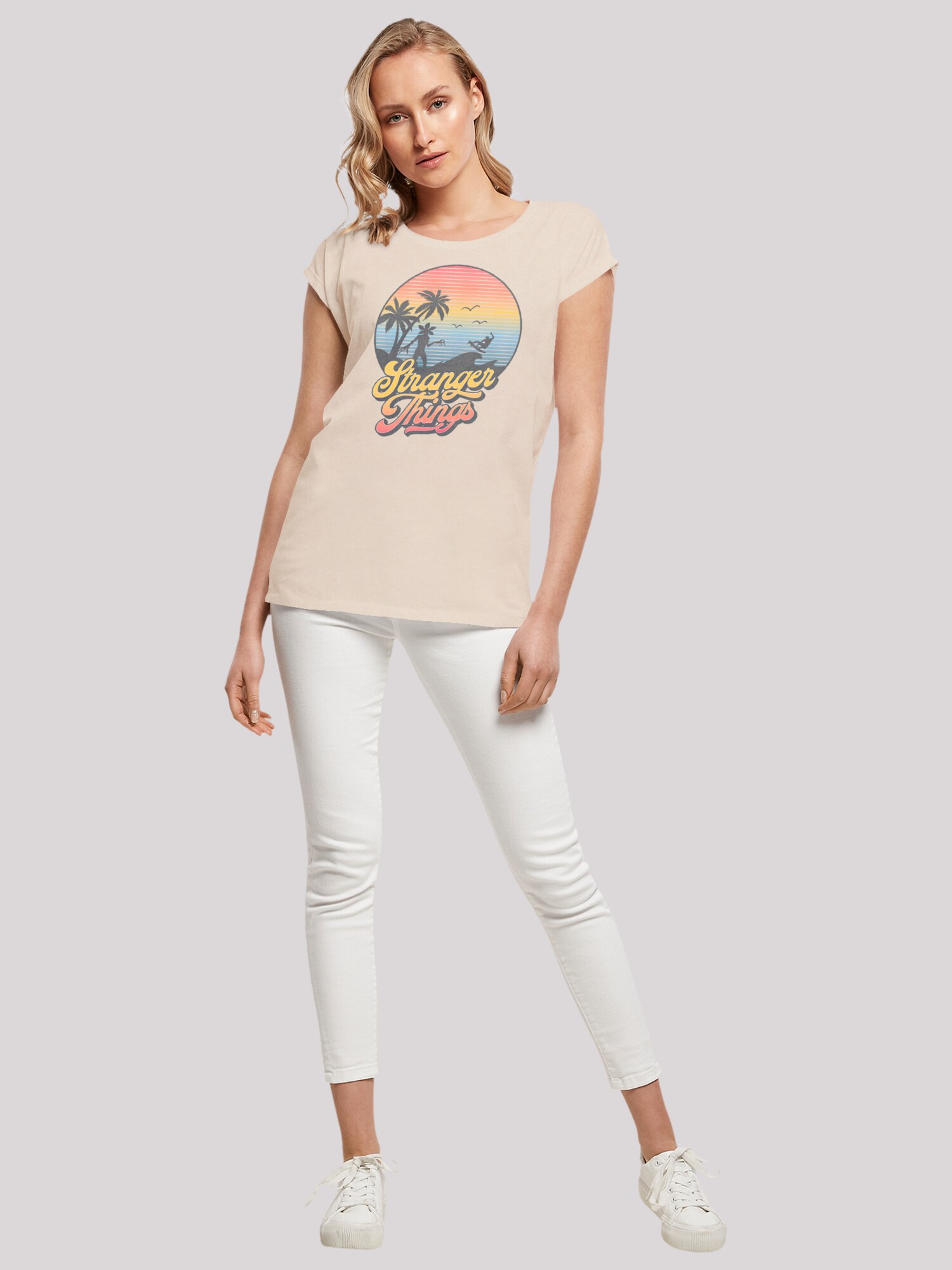 Thumbnail - F4NT4STIC T-Shirt Stranger Things LA Gradient Netflix TV Series