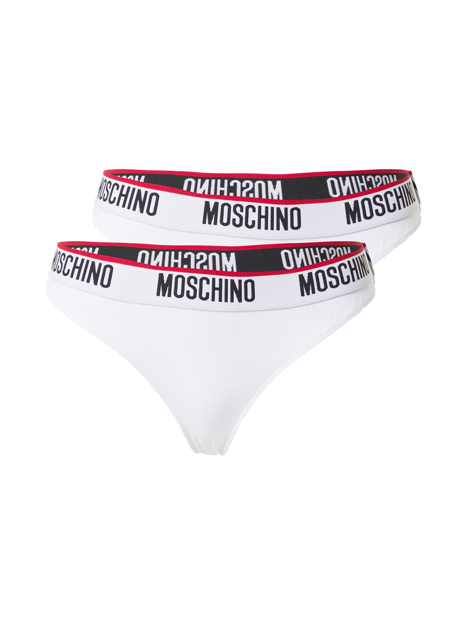 Moschino Underwear Siaurikės  balkšva / granatų spalva / juoda