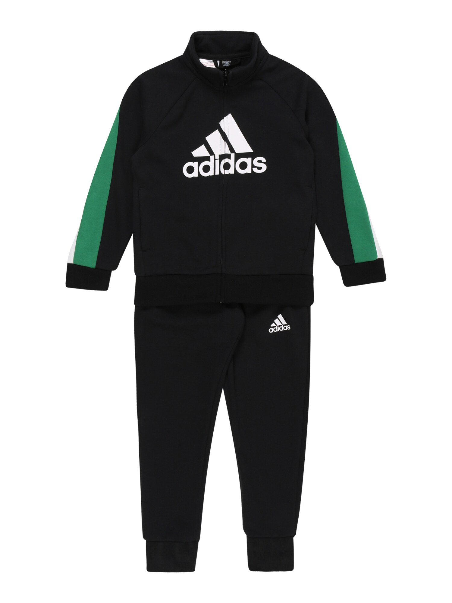 ADIDAS PERFORMANCE Treniruočių kostiumas  žalia / juoda / balta