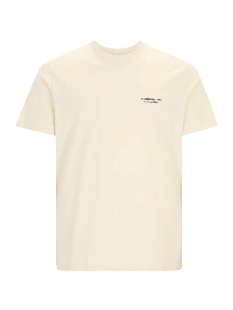 Jack & Jones Plus Póló 'JORIslington' Férfi fehér , Méret 3XL