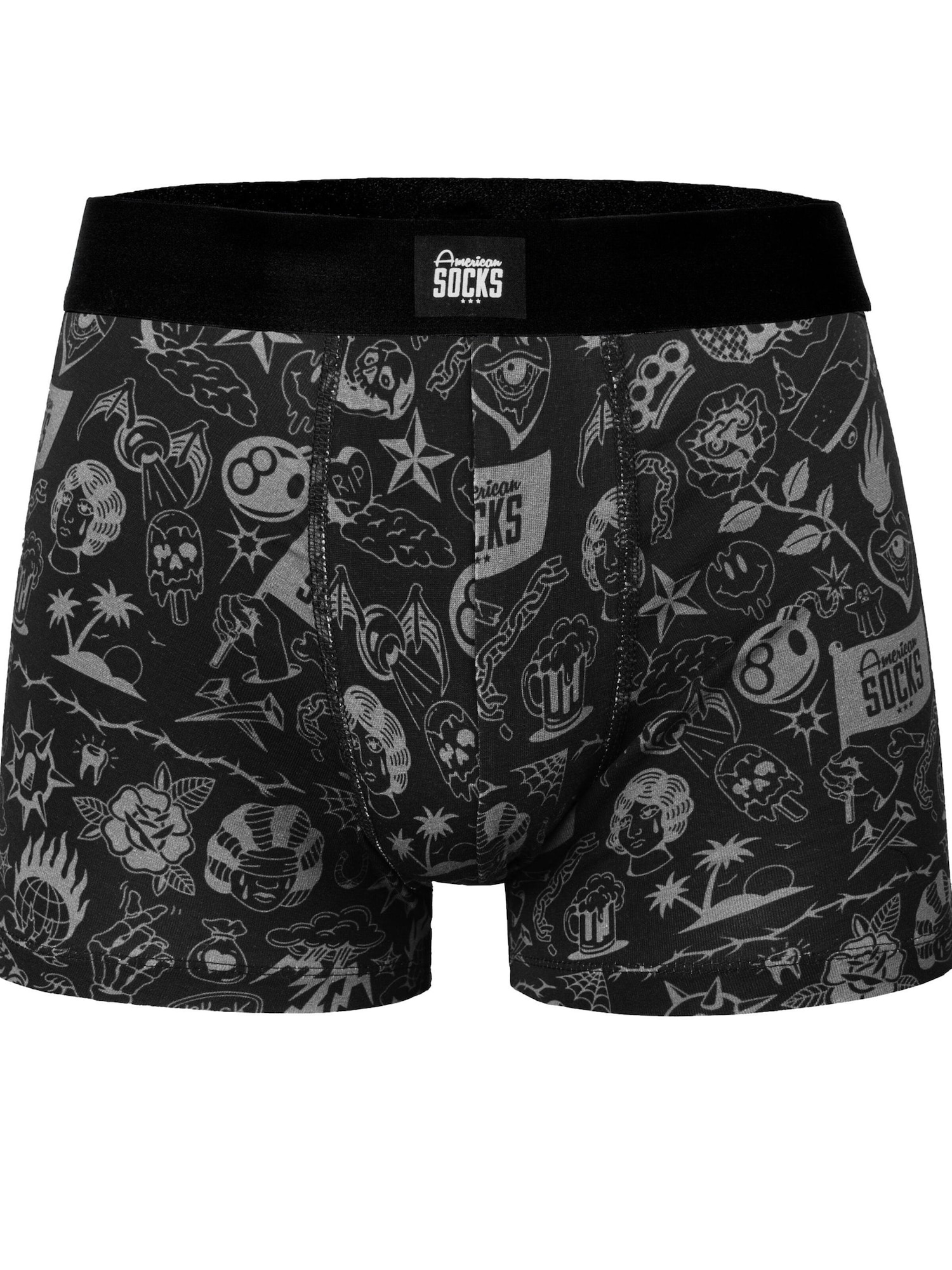 American Socks Calzoncillo boxer 'Worth it'  negro