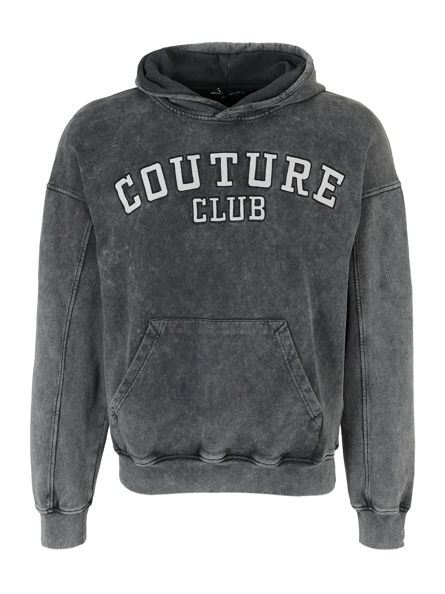 The Couture Club Megztinis be užsegimo pilka / balta / juoda