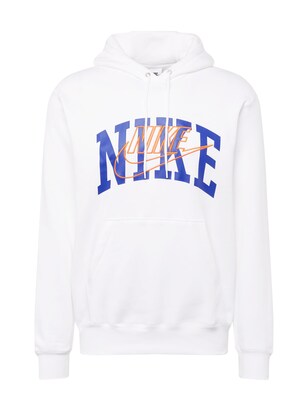 Nike Sportswear Sweatshirt ‘CLUB’ Blauw / Oranje / Wit