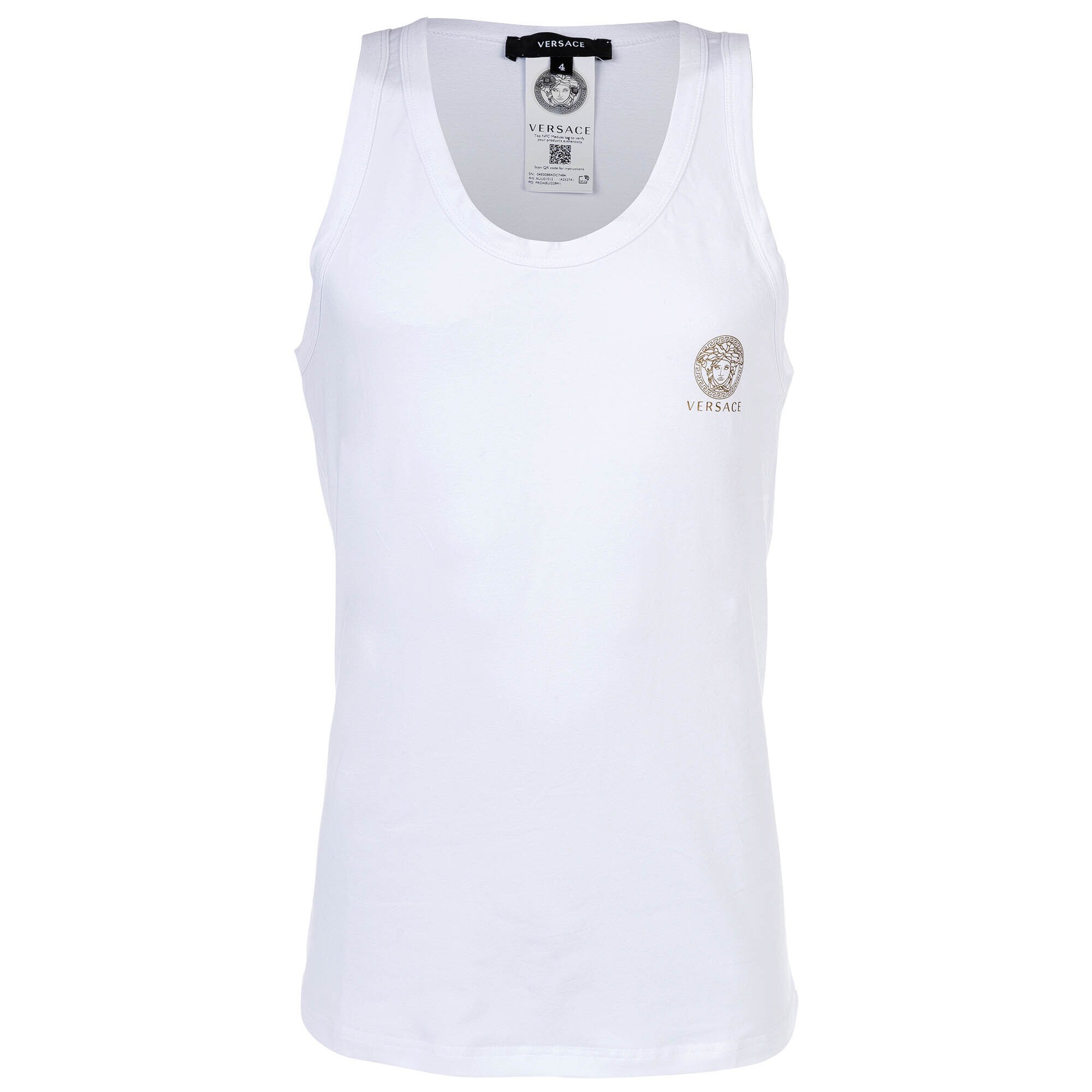 VERSACE Camiseta térmica  blanco