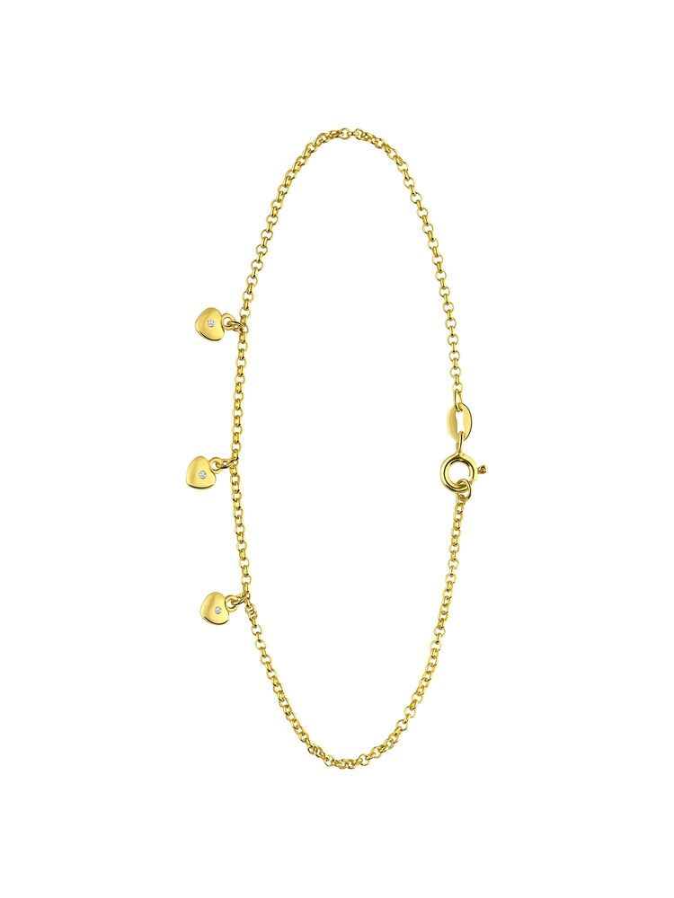 Lucardi Fußkettchen Damen Größe 26 gold